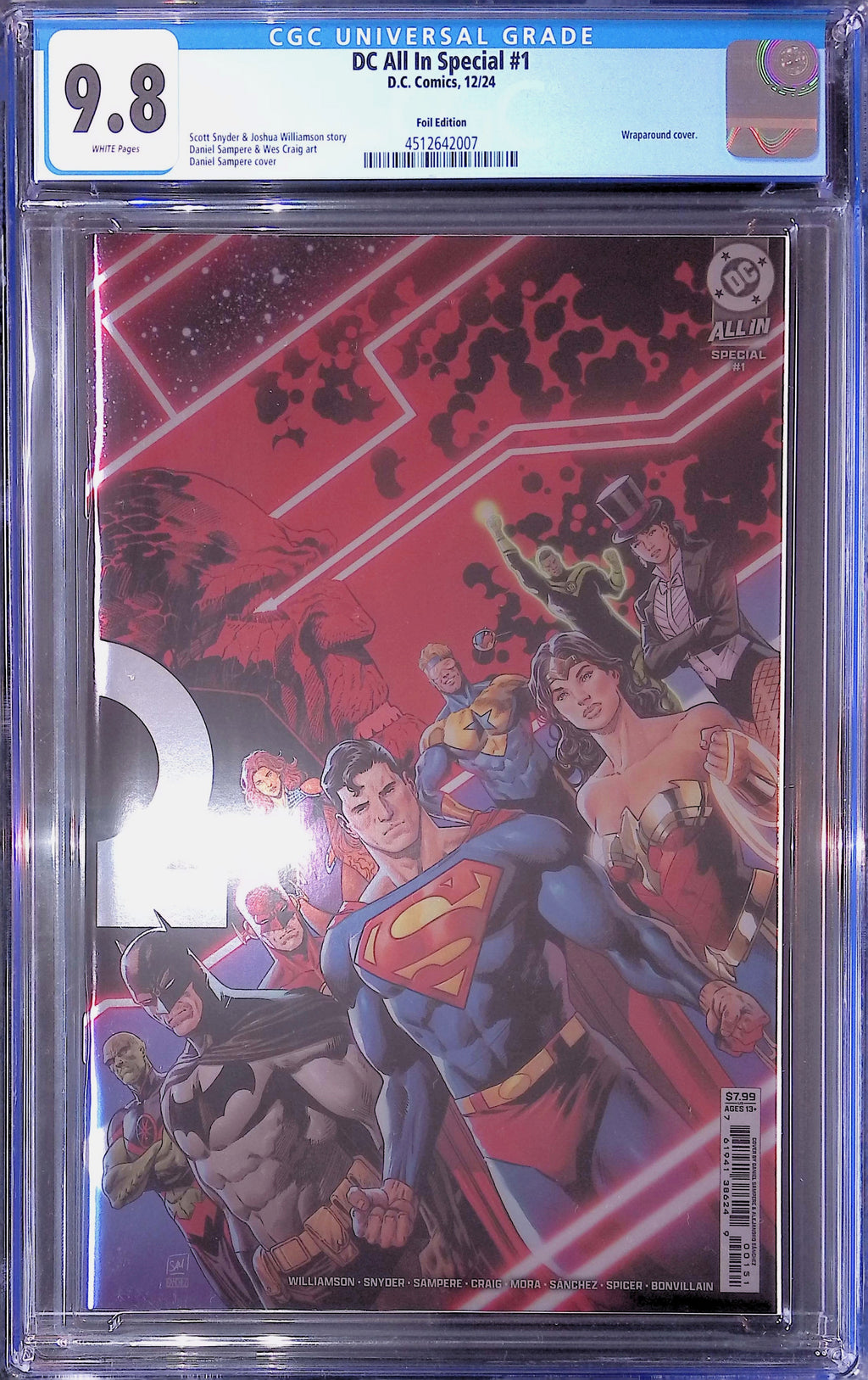 DC All In Special #1 DC Comics 12/24 Foil CGC 9.8 4512642007 (Marks on back)