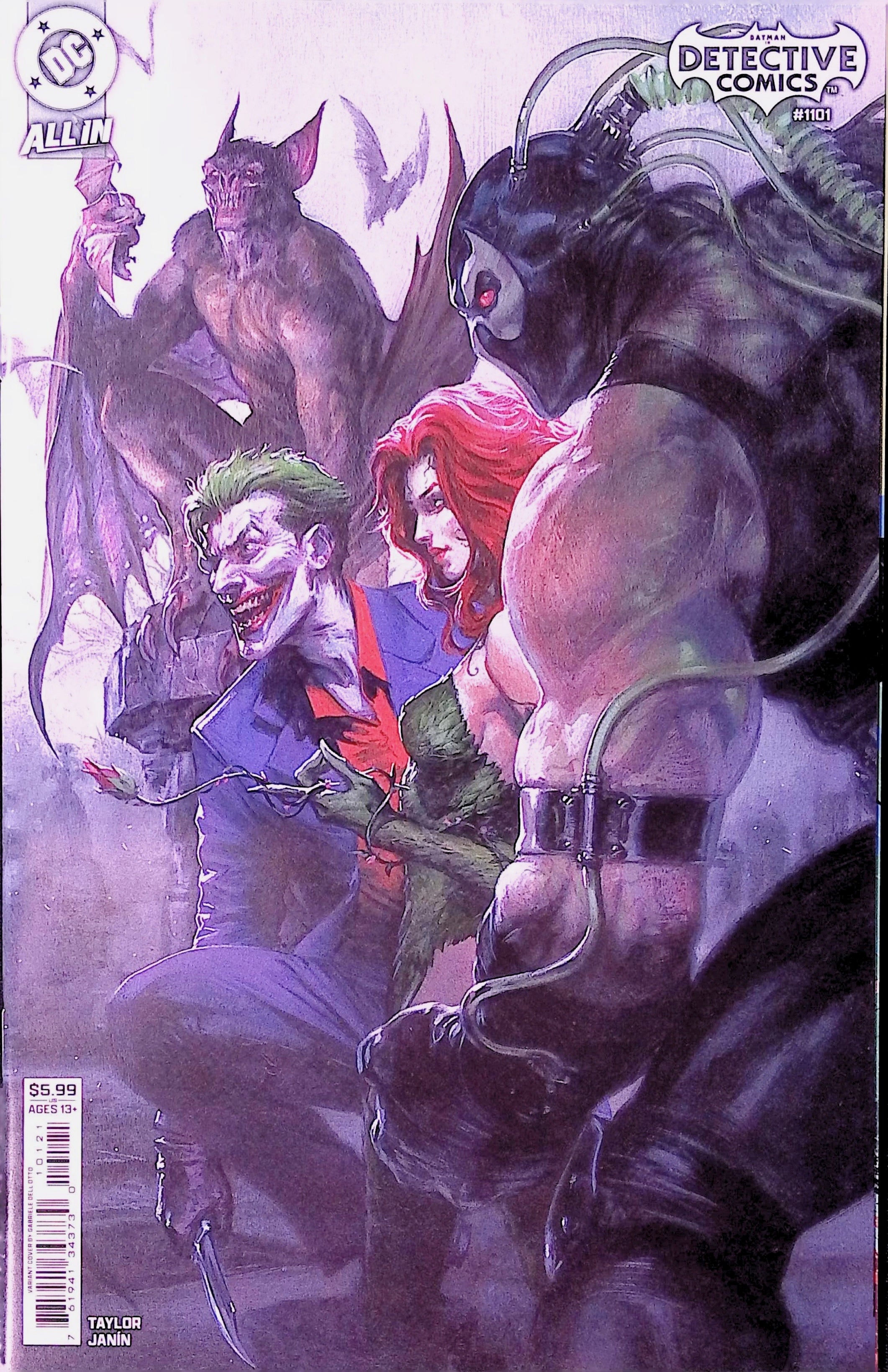Batman # 1 and Detective Comics # 1101 Art by Gabriele Dell'Otto Connecting Variant Covers NM