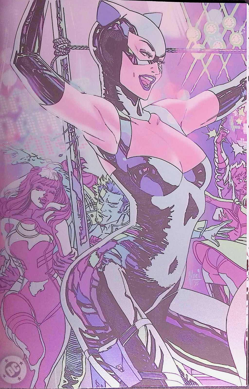 Gotham City Sirens: Unfit for Orbit # 1-5 Connecting Foil Variant Covers by Artist Guillem March NM