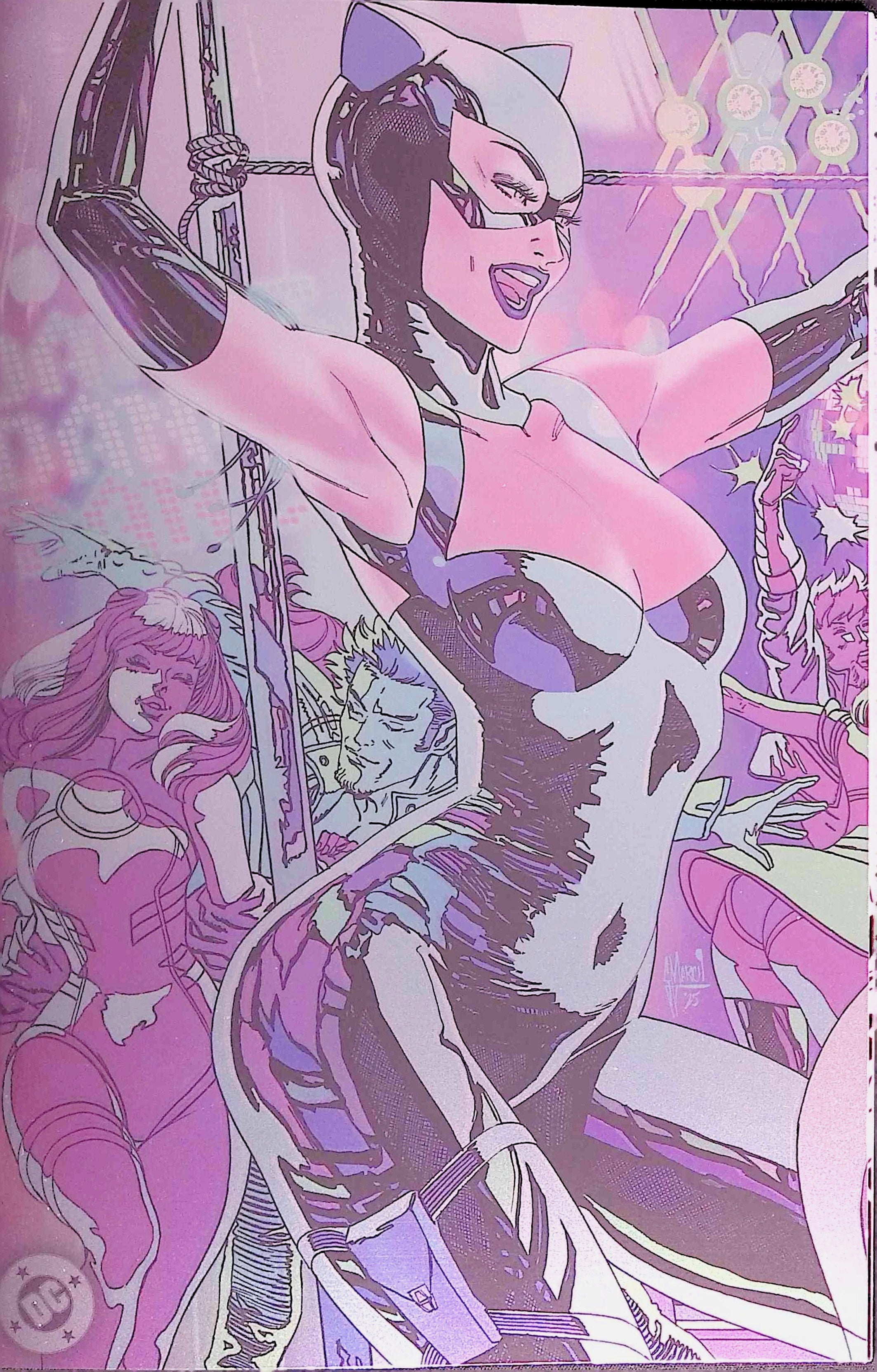 Gotham City Sirens: Unfit for Orbit # 1-5 Connecting Foil Variant Covers by Artist Guillem March NM