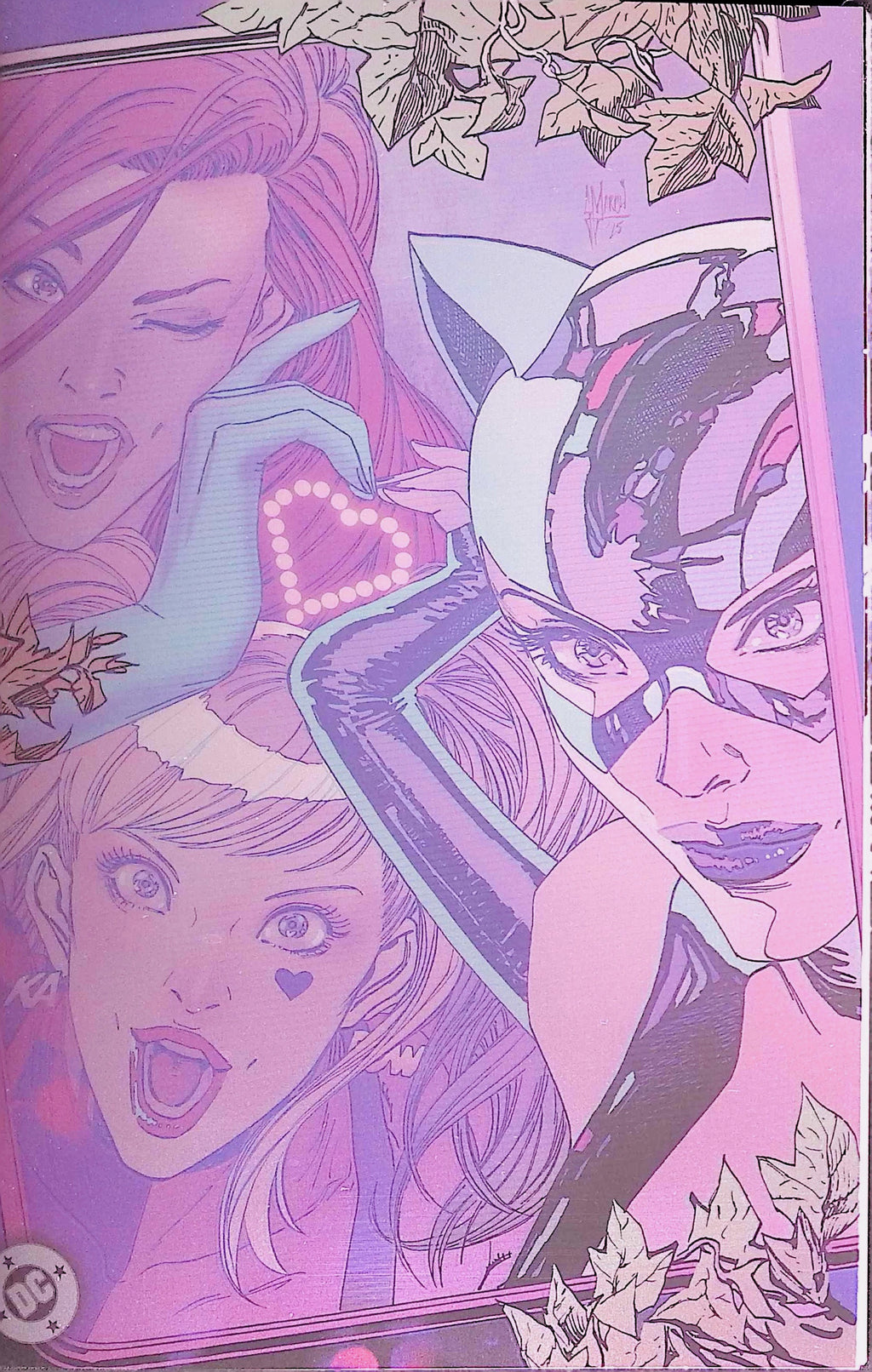 Gotham City Sirens: Unfit for Orbit # 1-5 Connecting Foil Variant Covers by Artist Guillem March NM