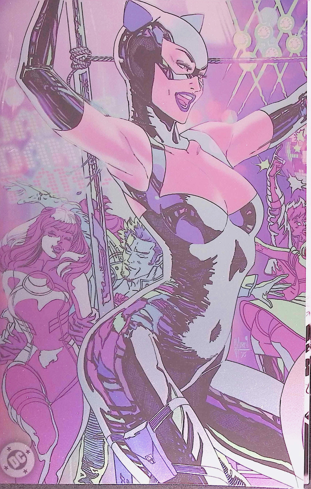 Gotham City Sirens: Unfit for Orbit # 1-5 Connecting Foil Variant Covers by Artist Guillem March NM