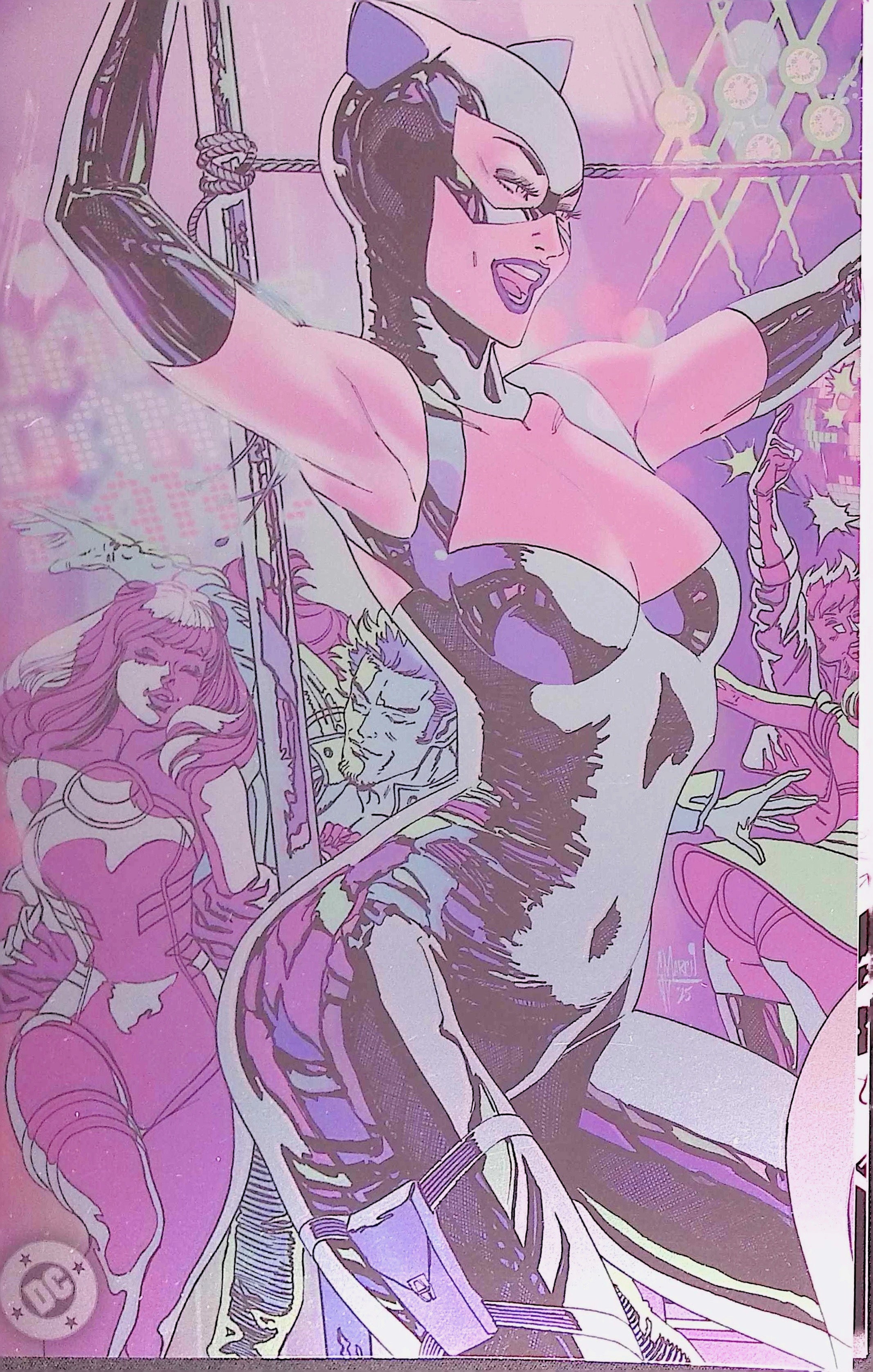 Gotham City Sirens: Unfit for Orbit # 1-5 Connecting Foil Variant Covers by Artist Guillem March NM