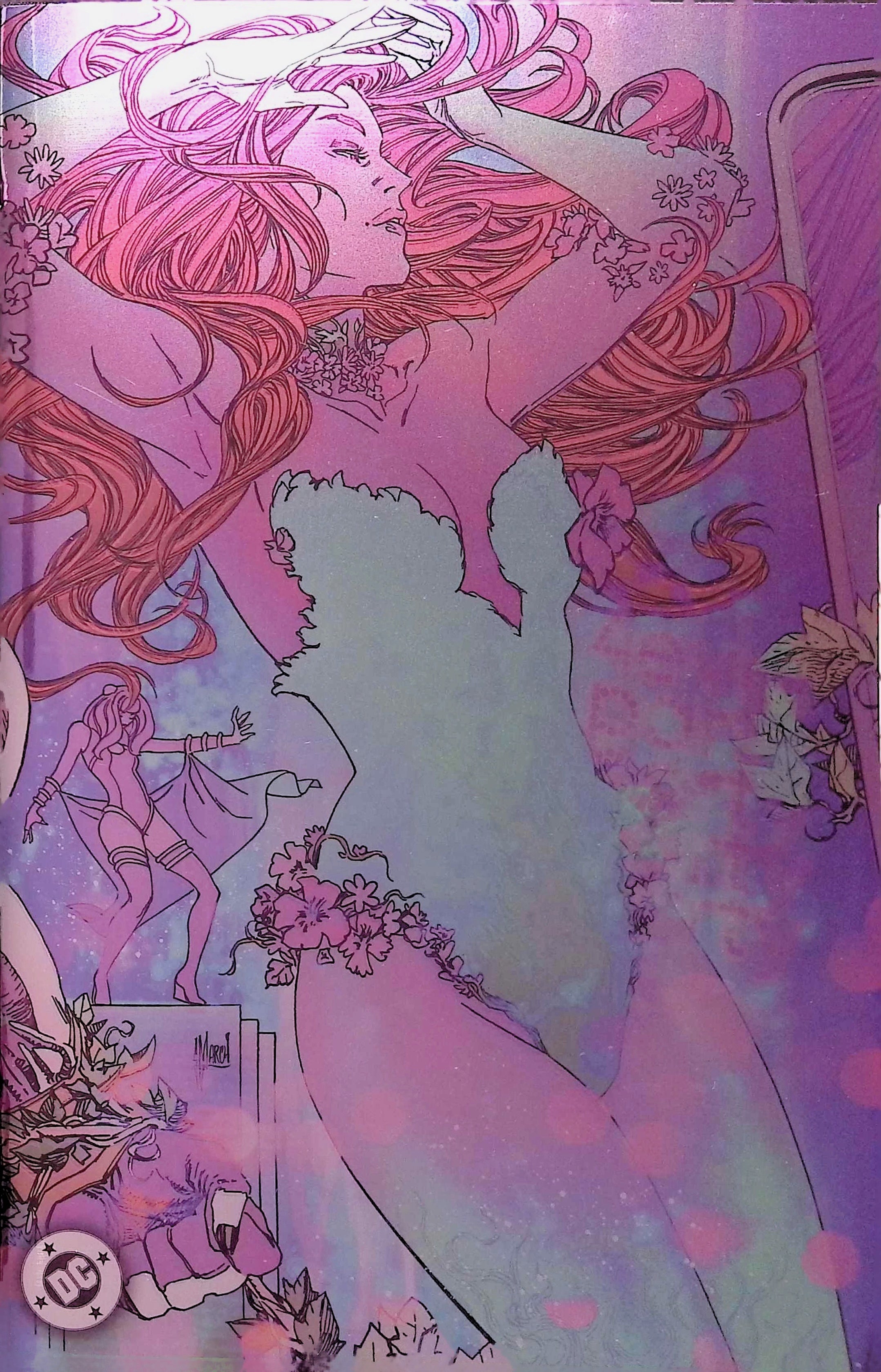 Gotham City Sirens: Unfit for Orbit # 1-5 Connecting Foil Variant Covers by Artist Guillem March NM