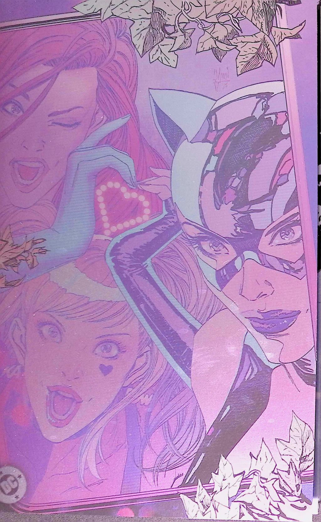 Gotham City Sirens: Unfit for Orbit # 1-5 Connecting Foil Variant Covers by Artist Guillem March NM