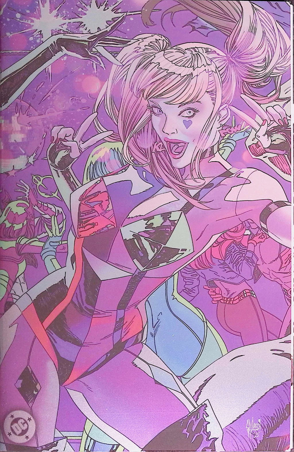 Gotham City Sirens: Unfit for Orbit # 1-5 Connecting Foil Variant Covers by Artist Guillem March NM