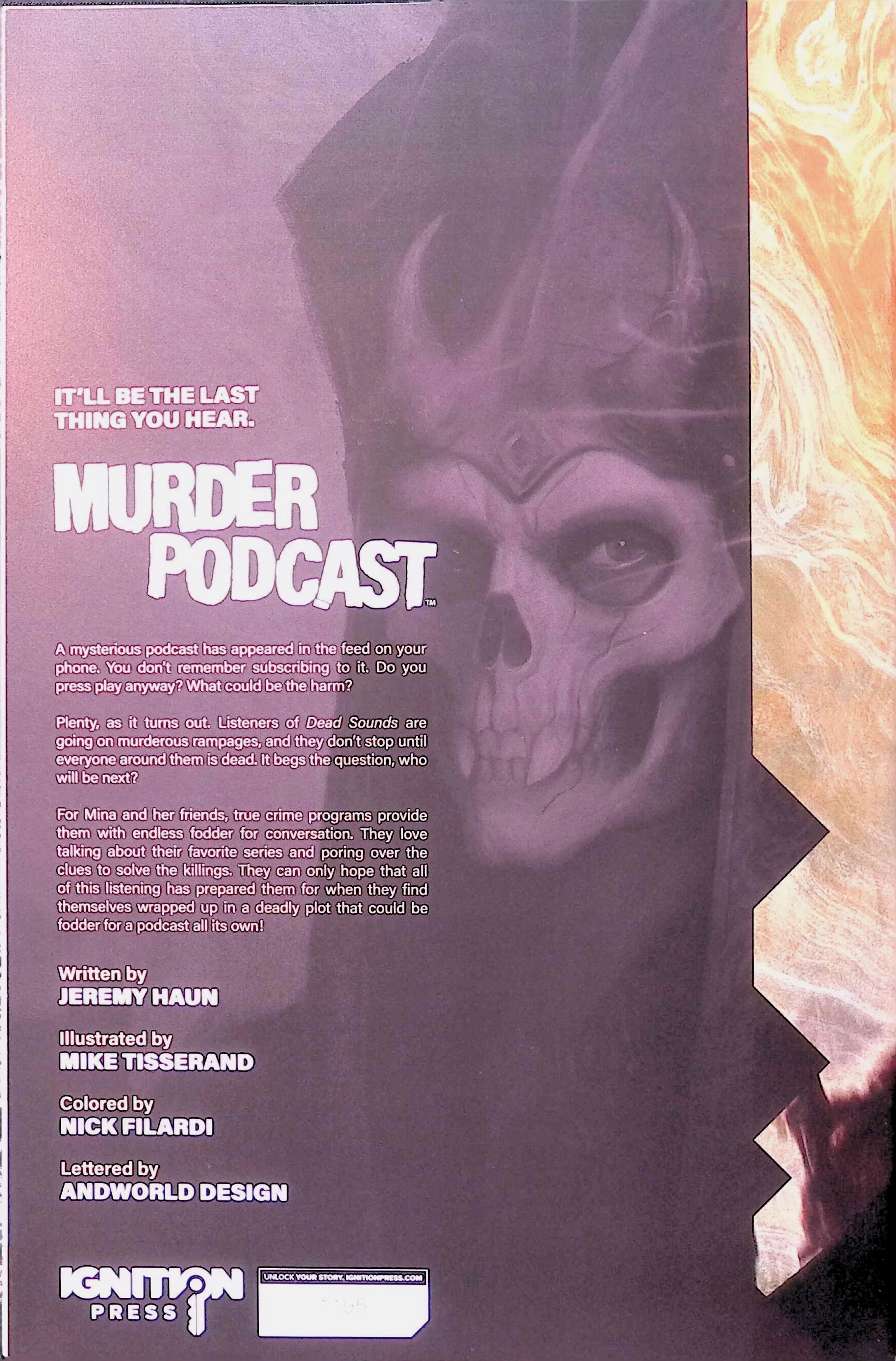 Murder Podcast # 1 Cover C Ebrahel Lurci 1:5 Variant NM