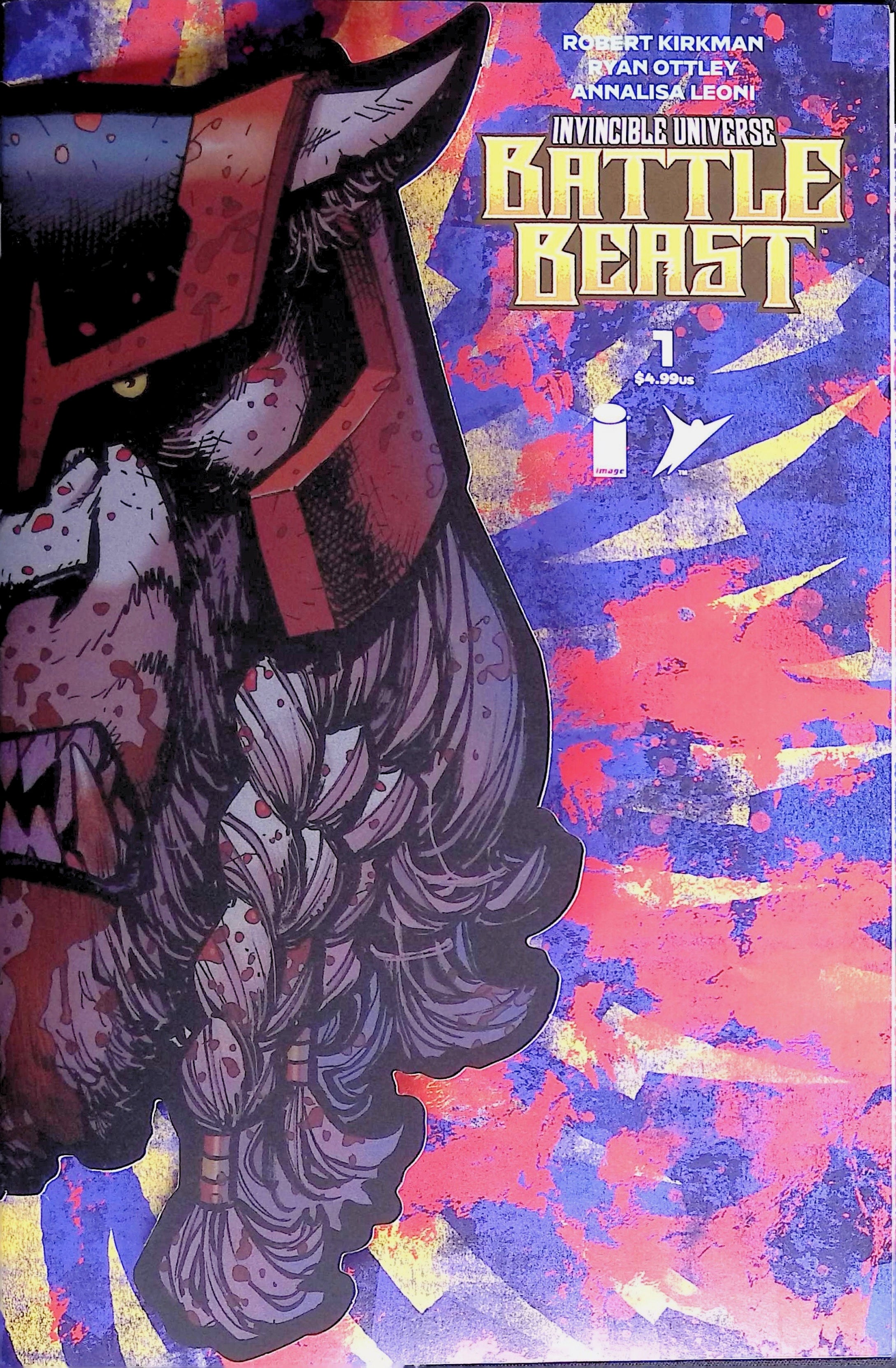 Invincible Universe: Battle Beast #1 Cover J Variant Die-Cut Mask Cover NM