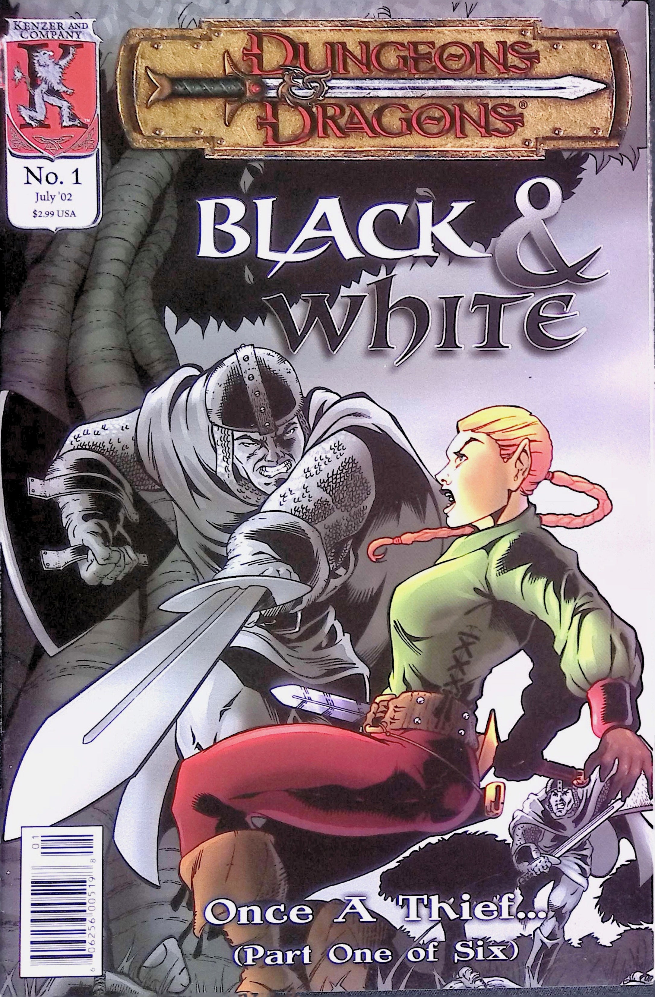 Dungeons & Dragons: Black &amp; White #1 2002 VF/NM