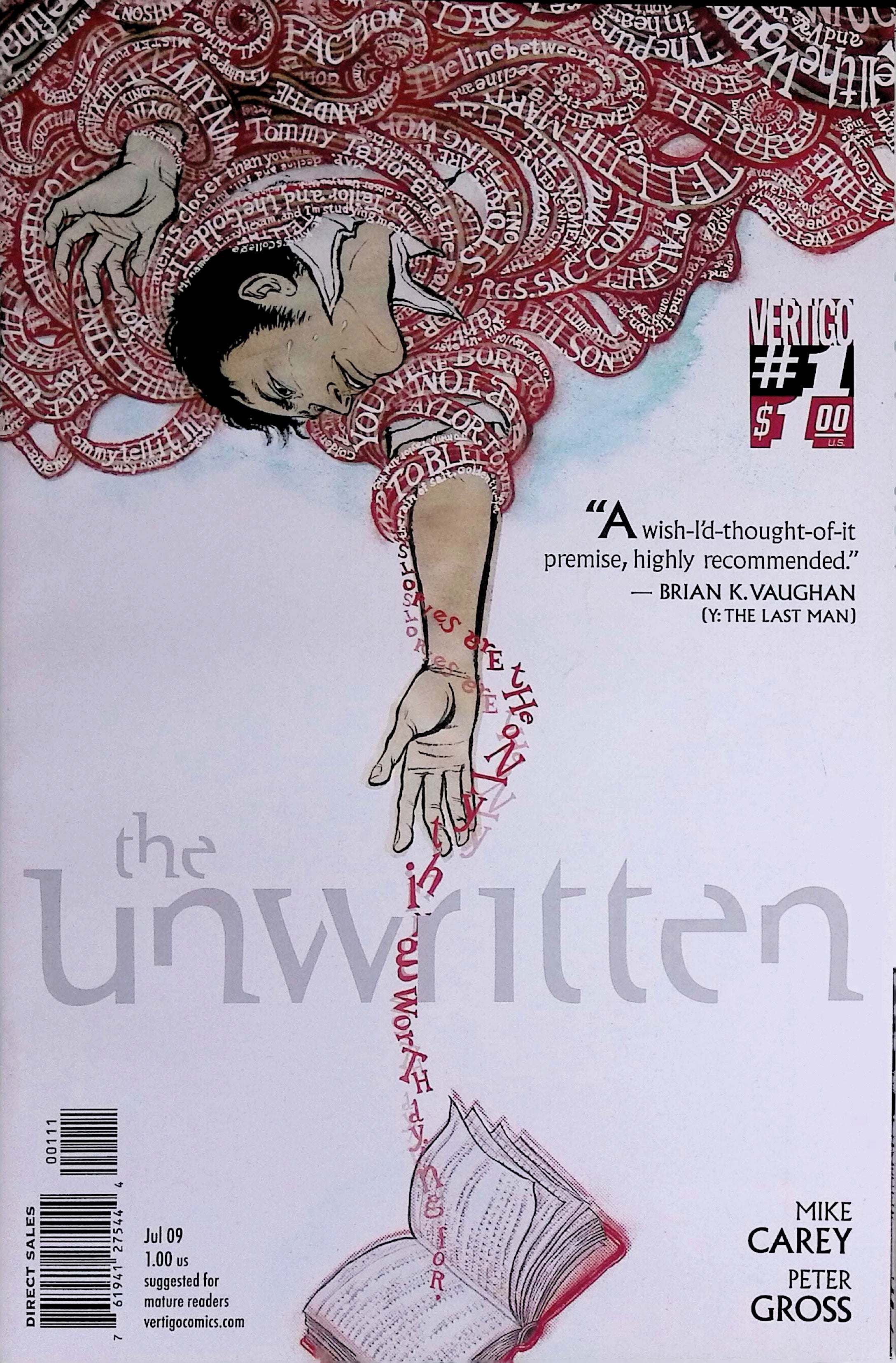 The Unwritten #1 2009 VF