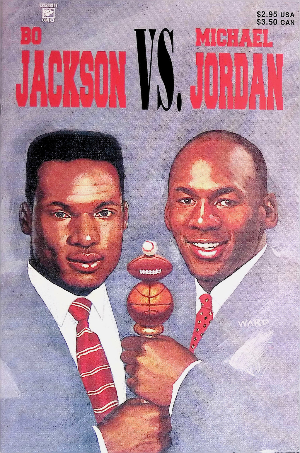 Bo Jackson Vs. Michael Jordan # 1 1992 VF+