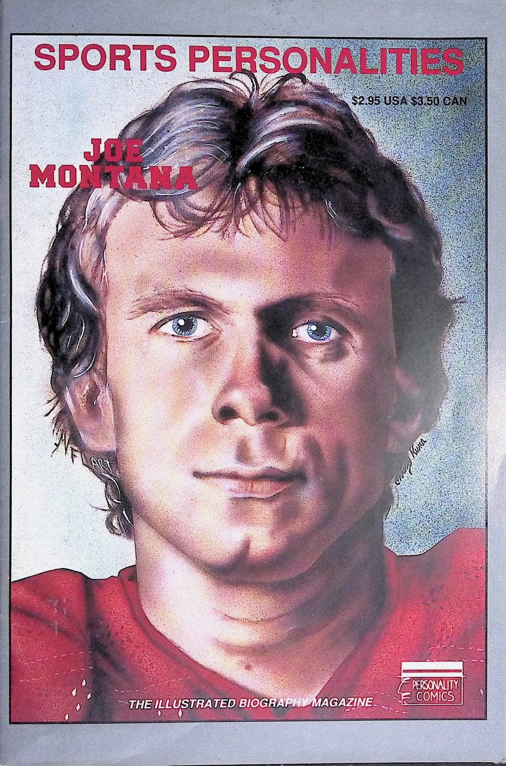 Sports Personalities # 5 Joe Montana 1991 FN/VF
