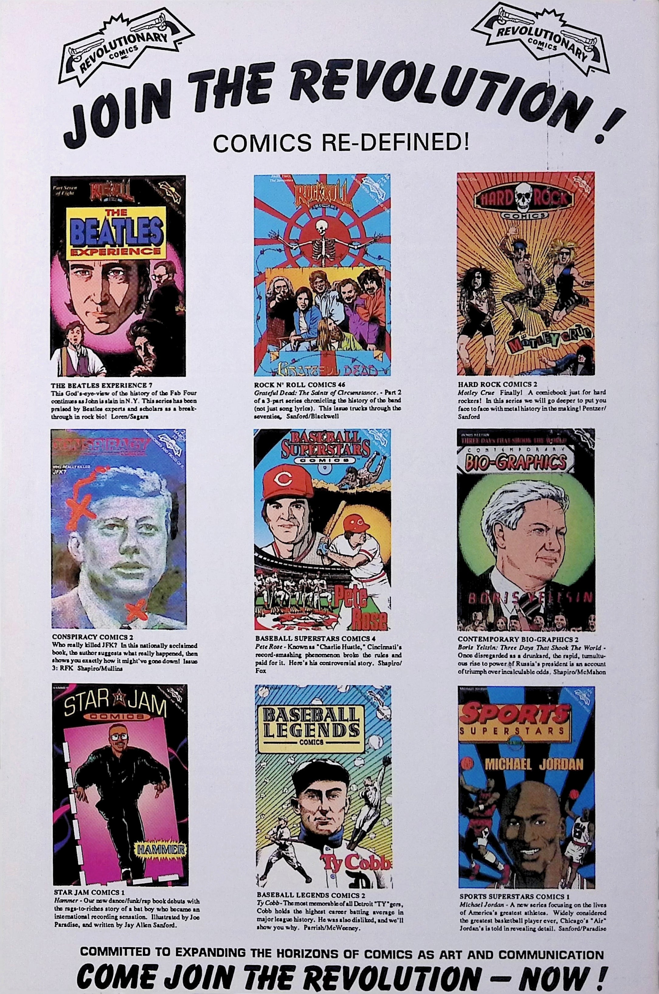 Baseball Superstars Comics #3 Ken Griffey Jr. Revolution Comics 1992 VF-