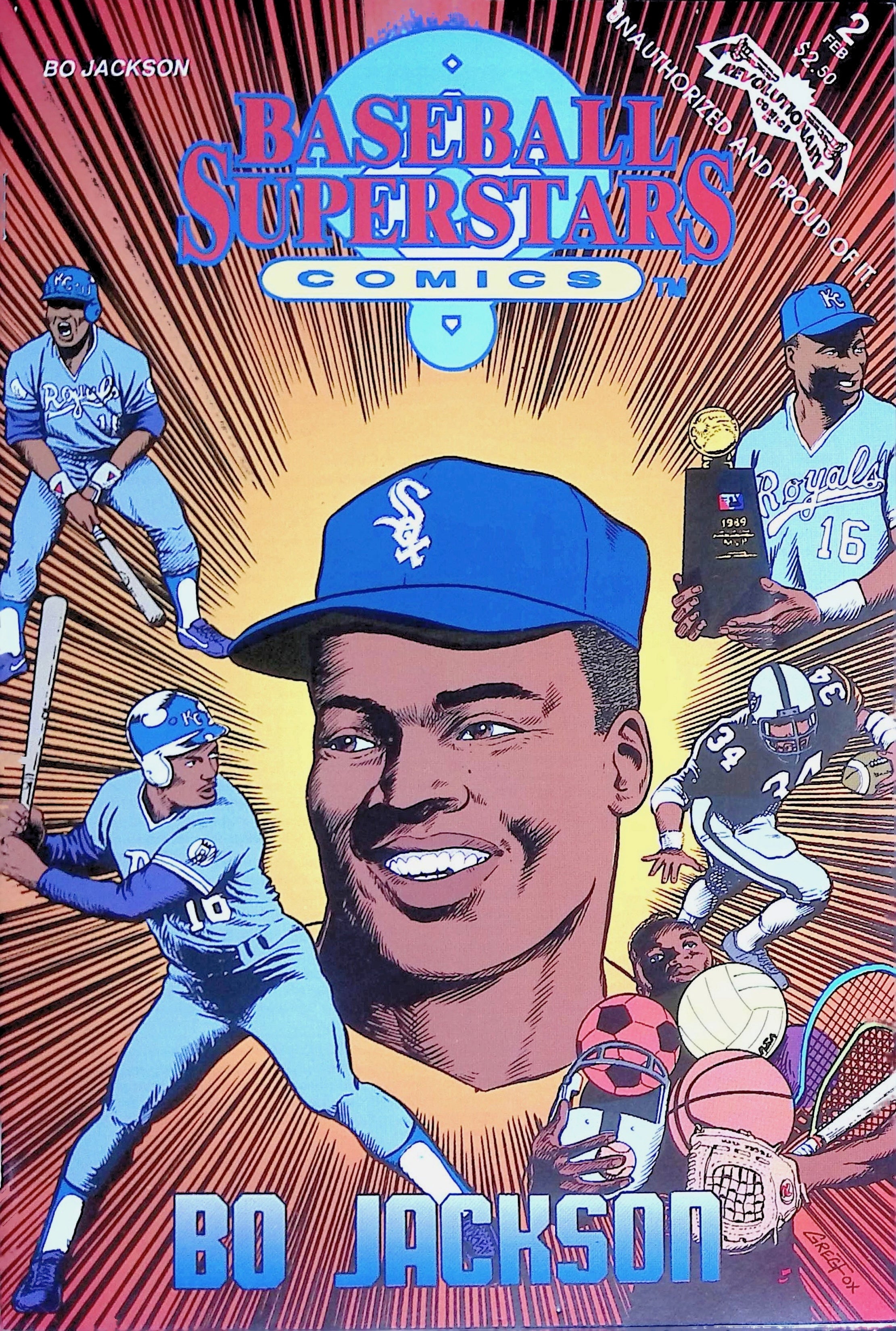 Baseball Superstars Comics # 2 Bo Jackson 1992 VF/NM
