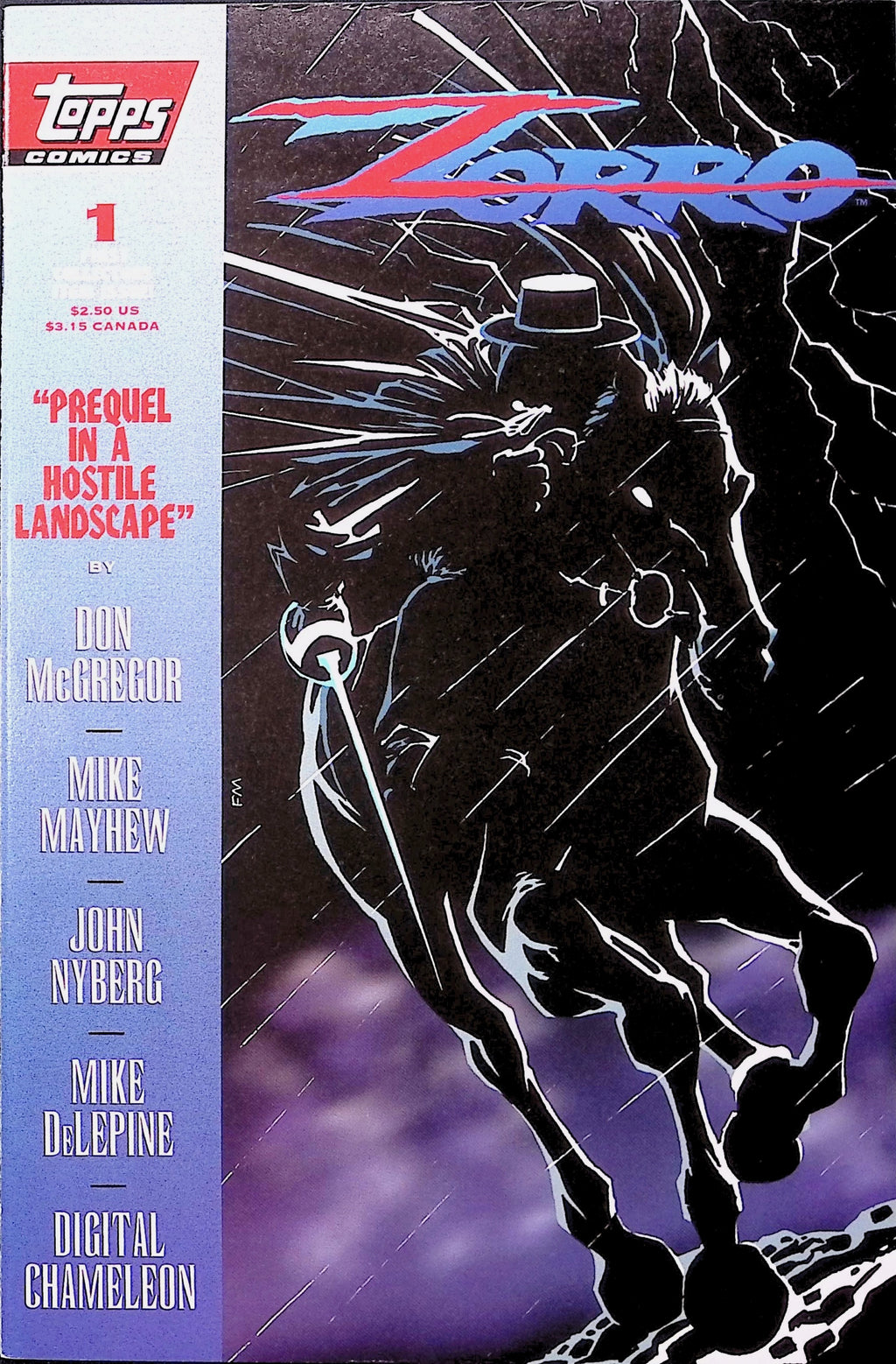 Zorro # 1 1993 Topps Comics VF/NM