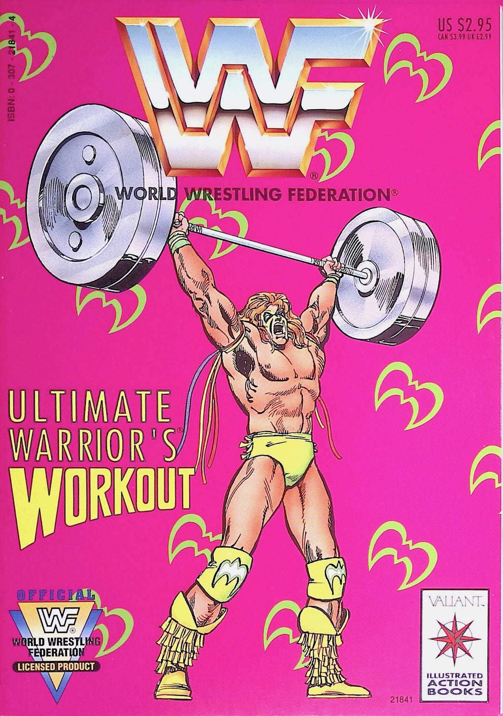 WWF Ultimate Warrior's Workout Wrestling # 1 Valiant 1991 VF/NM