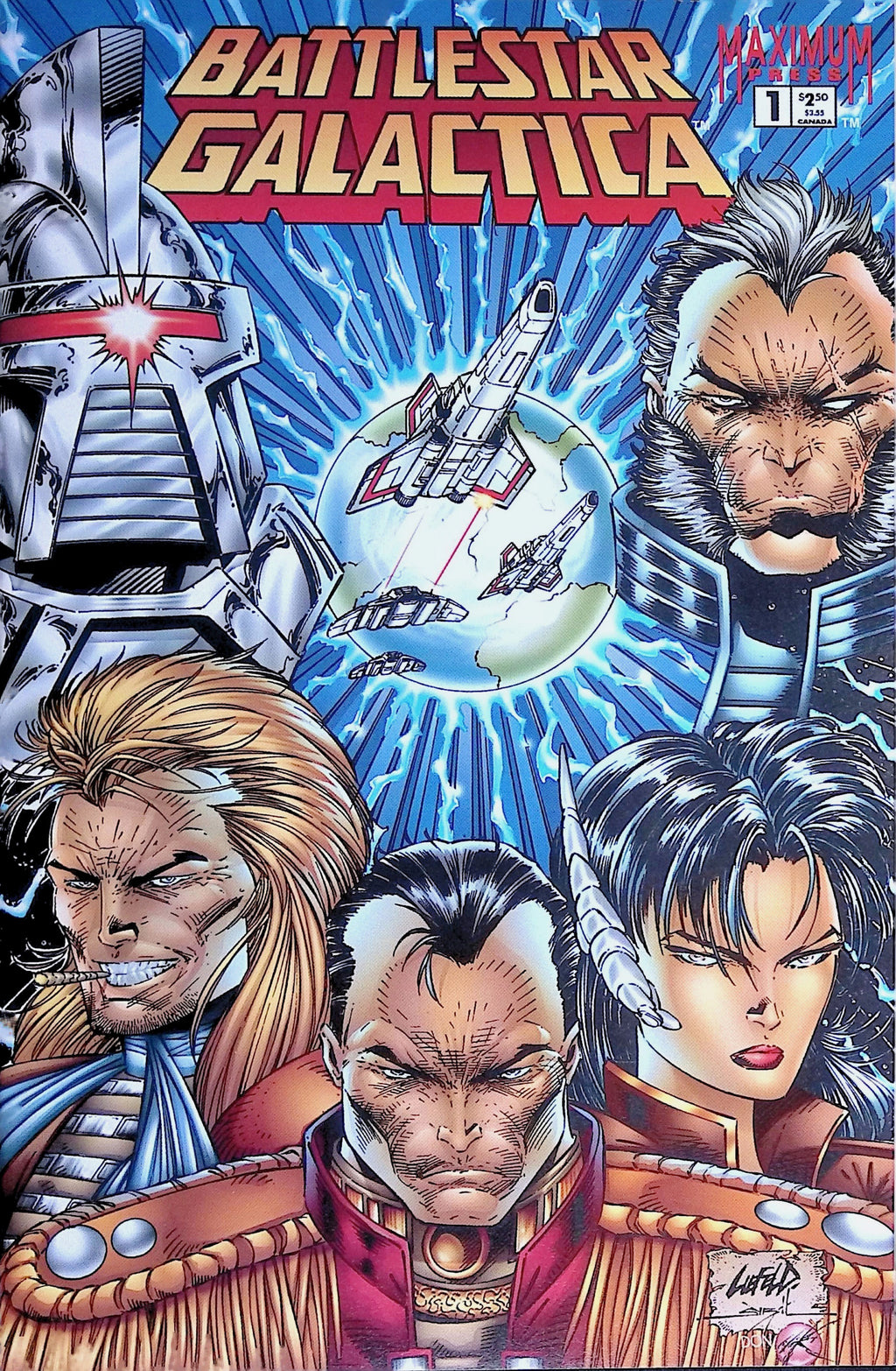 Battlestar Galactica # 1 1995 Liefeld NM-