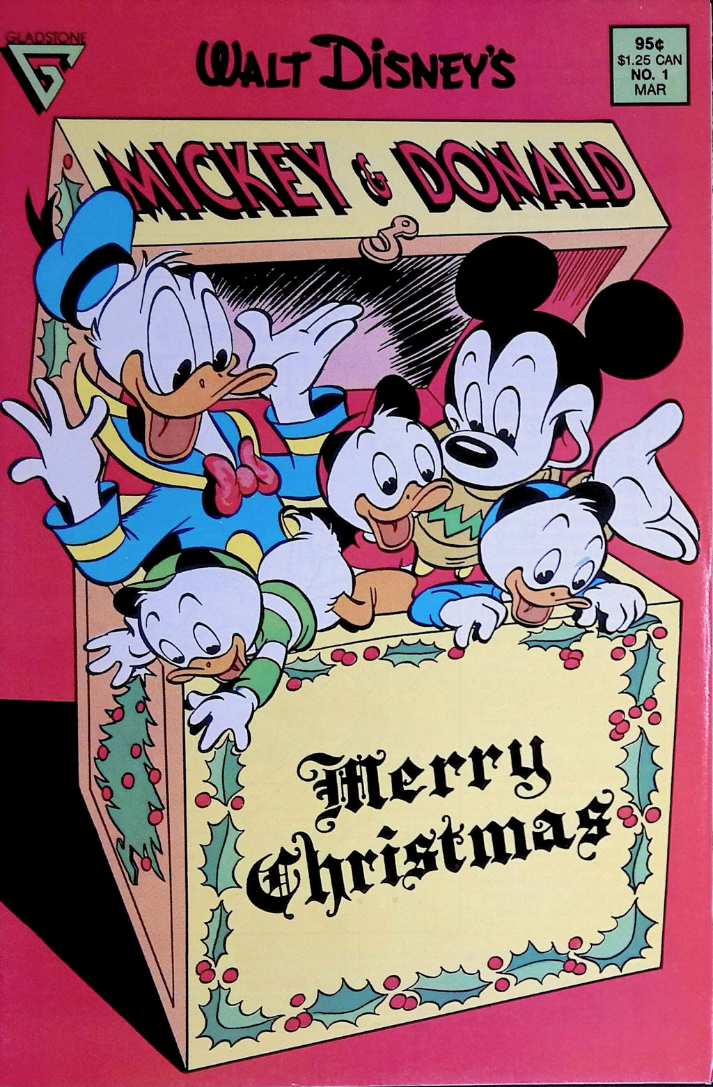 Walt Disney Mickey & Donald Merry Christmas #1 Gladstone 1998 NM-