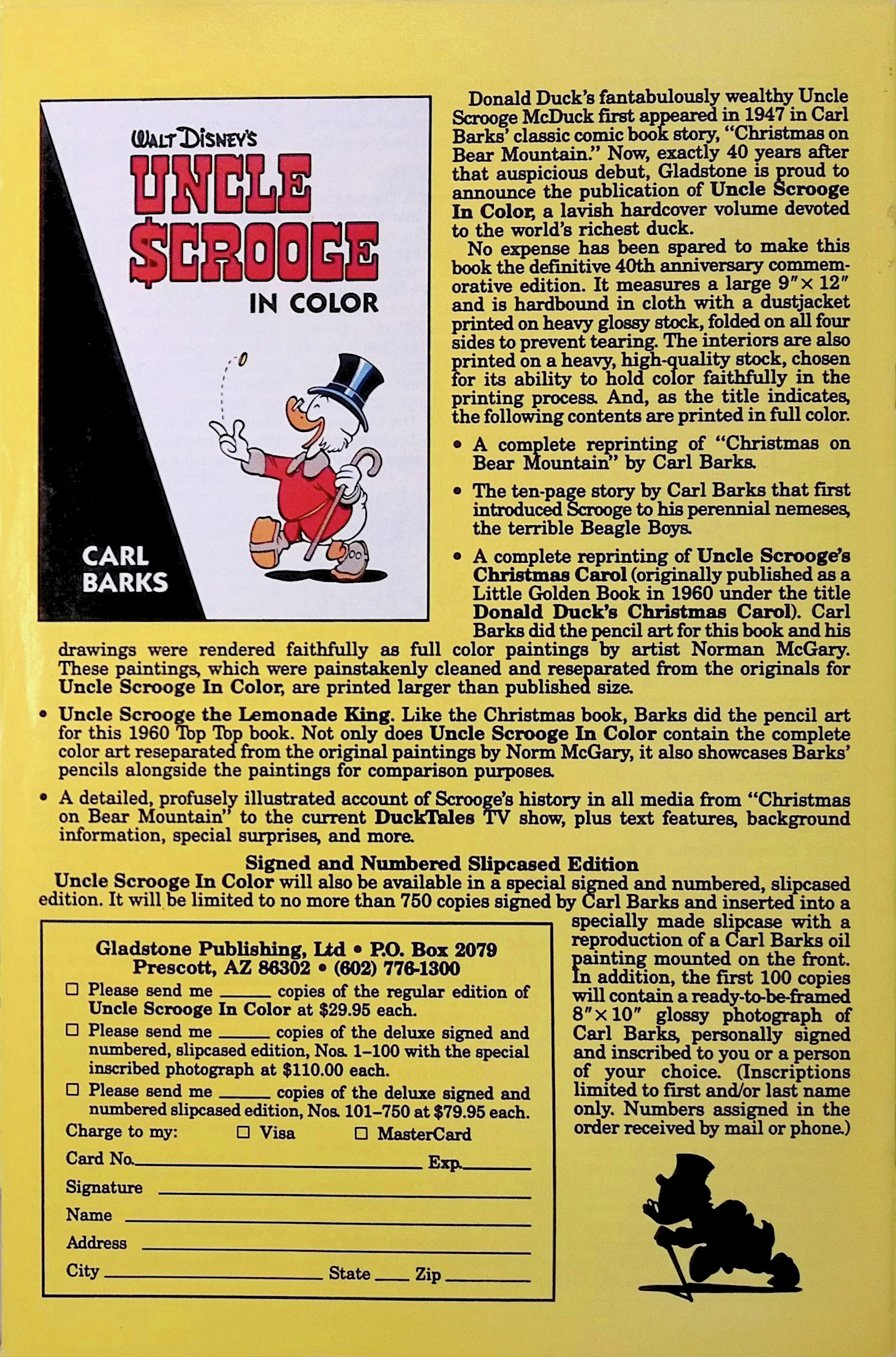 Walt Disney Mickey & Donald Merry Christmas #1 Gladstone 1998 NM-