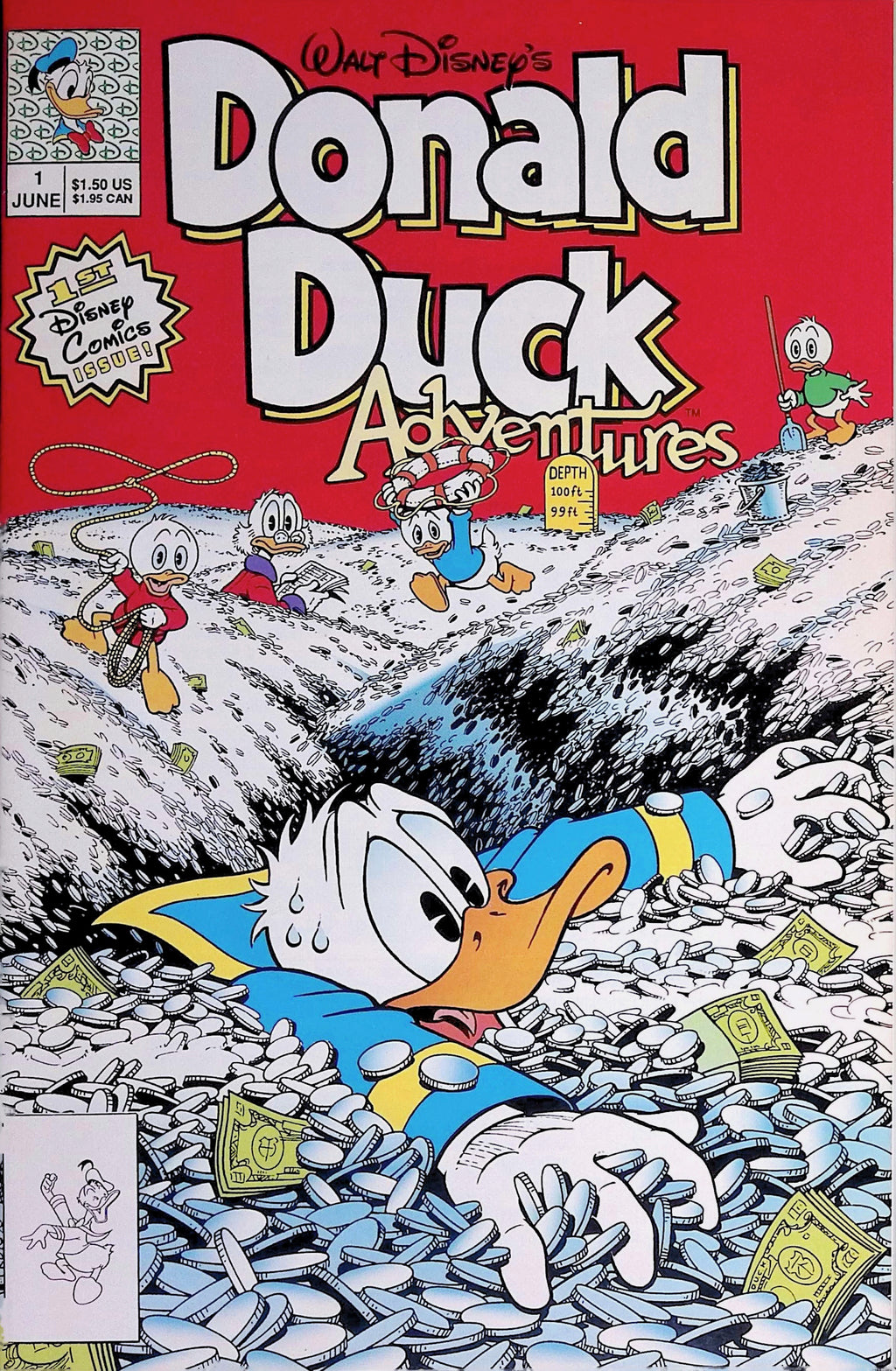 Walt Disney's Donald Duck Adventures # 1 1990 NM-