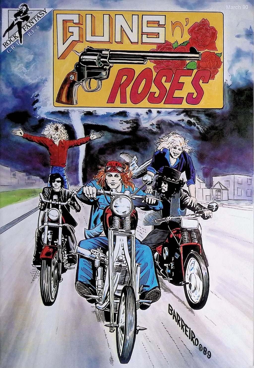 Guns n' Roses Rock Fantasy Comics # 6 1990 2nd Printing VF