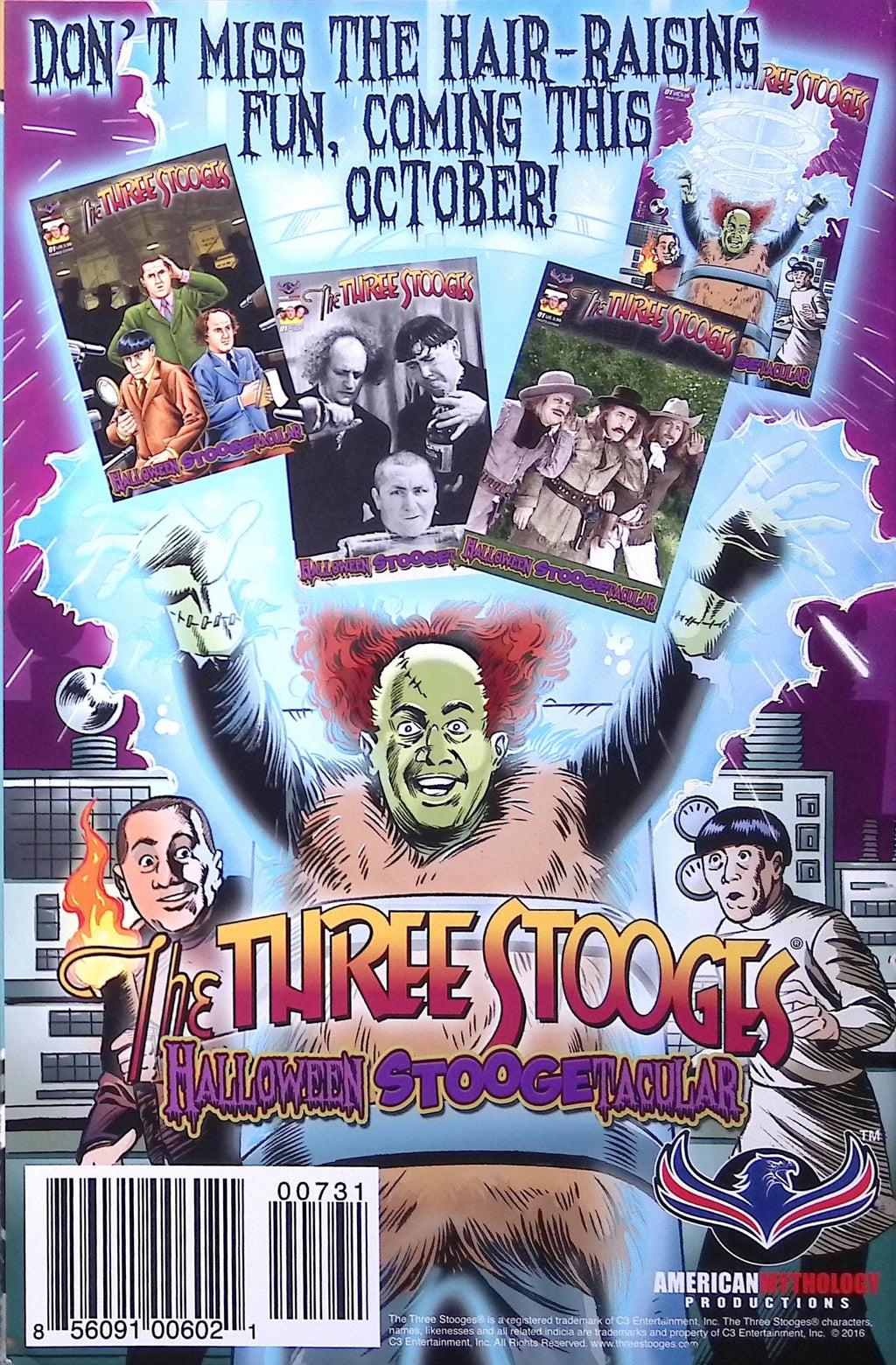 The Three Stooges: TV Time Special #1 Photo Cover Variant by American Mythology 2017 NM-