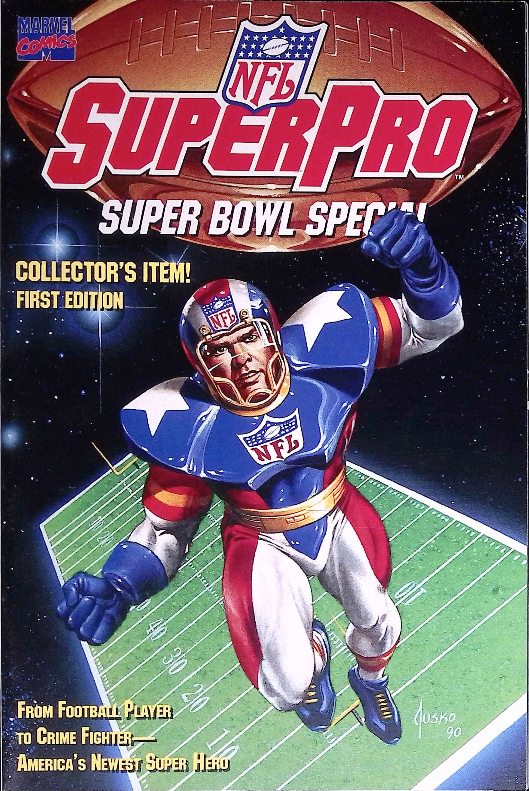 NFL Super Pro Super Bowl Special "Fourth and Goal To Go" Collector's Item First Edition 1991 VF/NM