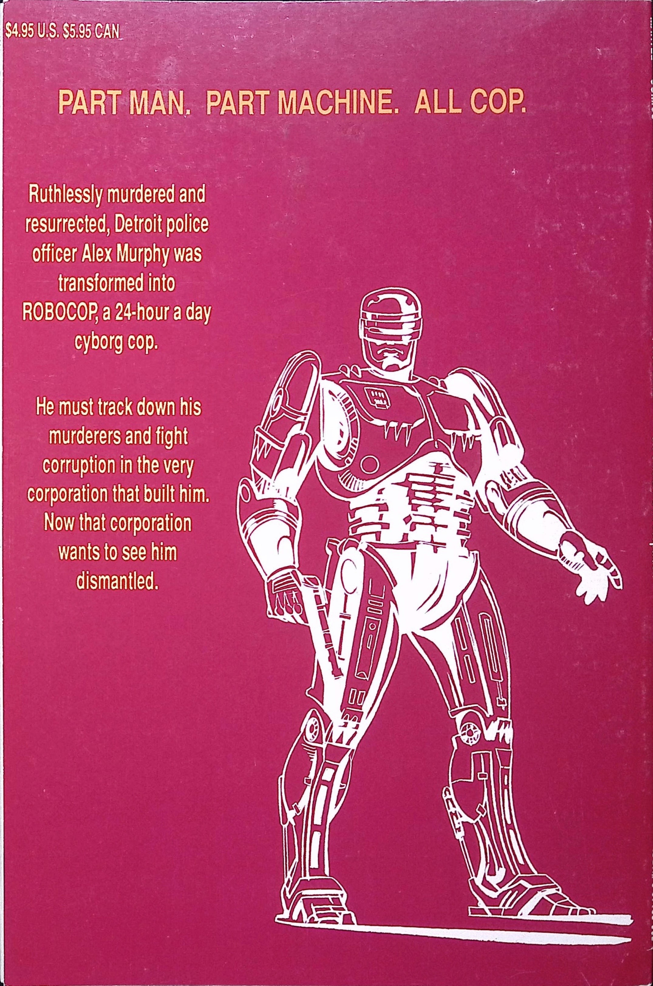 RoboCop 1 & 2 "The Official Adaption Of The Hit Film!" Marvel VF/NM 1990