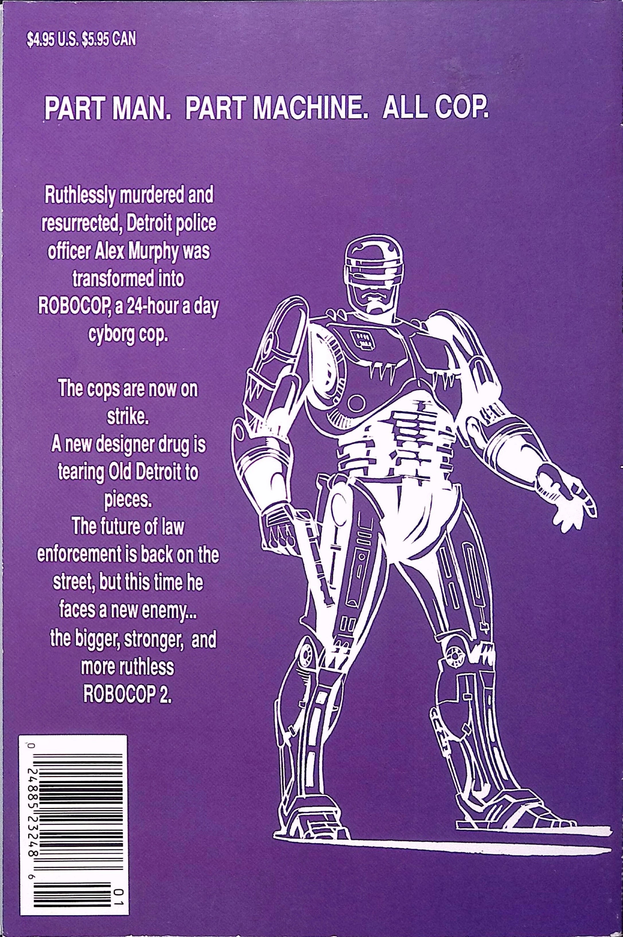 RoboCop 1 & 2 "The Official Adaption Of The Hit Film!" Marvel VF/NM 1990