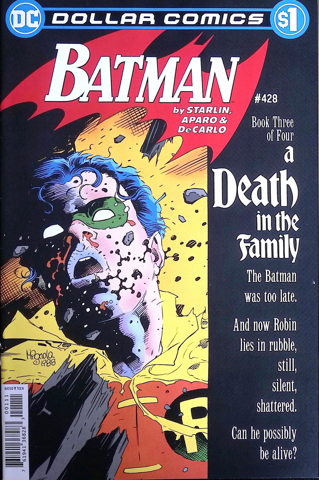 Batman # 428 "A Death in the Family" Book 3 of 4 Dollar Comics Reprint 2020 VF/NM
