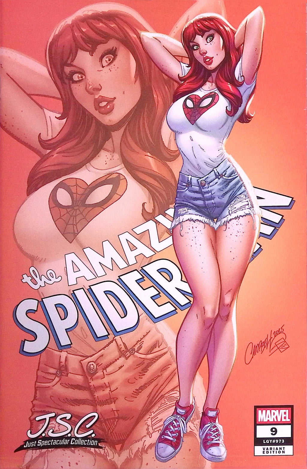 The Amazing Spider-Man # 9 J. Scott Campbell J.S.C. Variant Cover NM-
