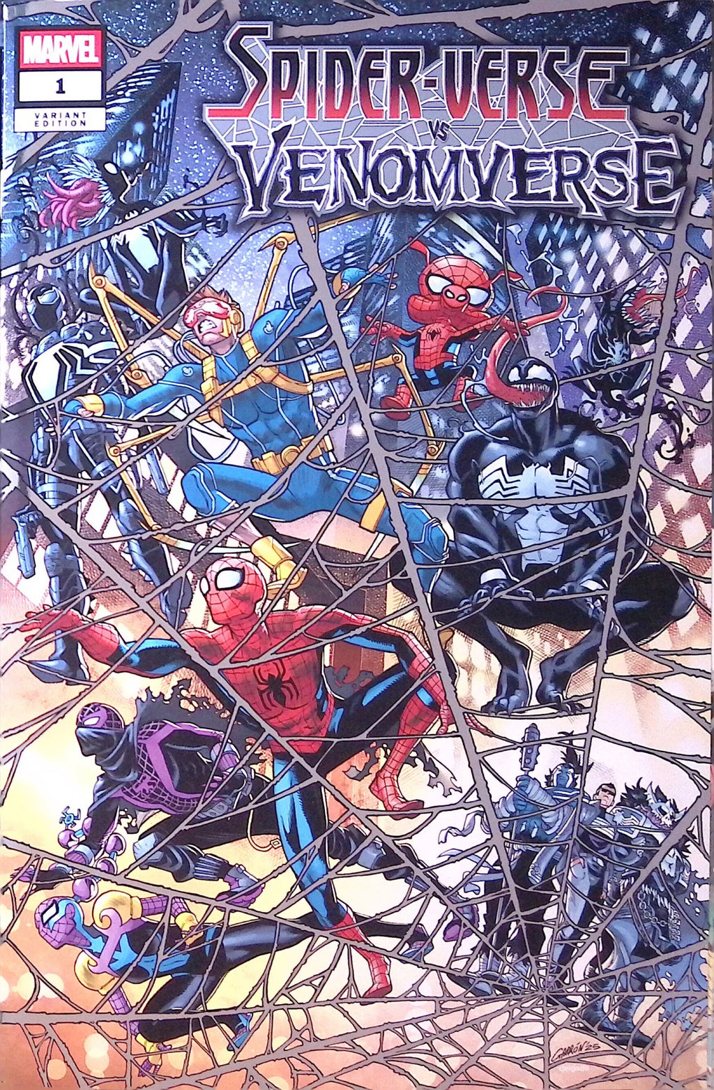 Spider-Verse vs. Venomverse # 1 Garron Foil Variant 2025 NM