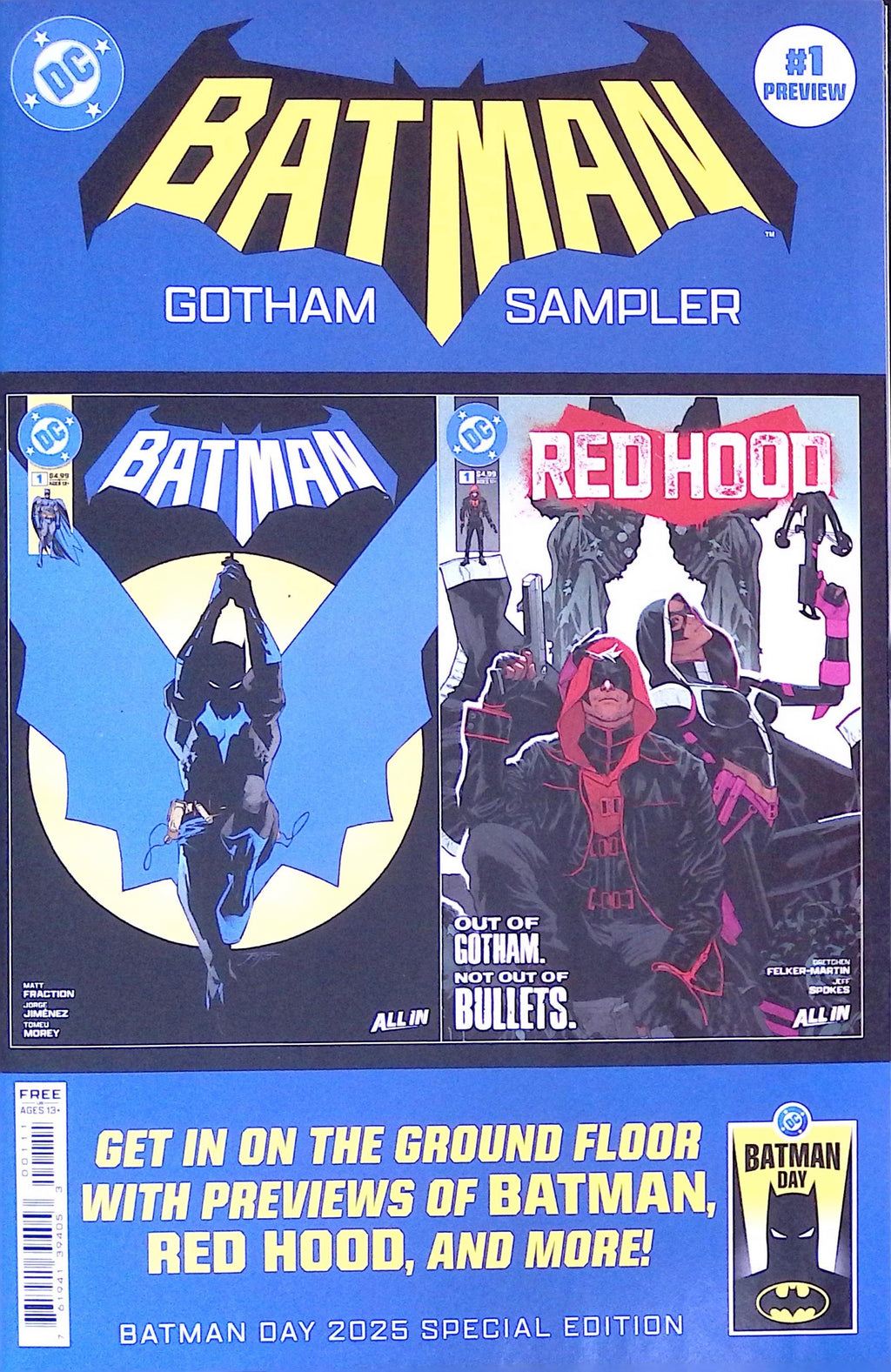 Batman Day 2025 Gotham Sampler Canceled Red Hood Variant #1 NM