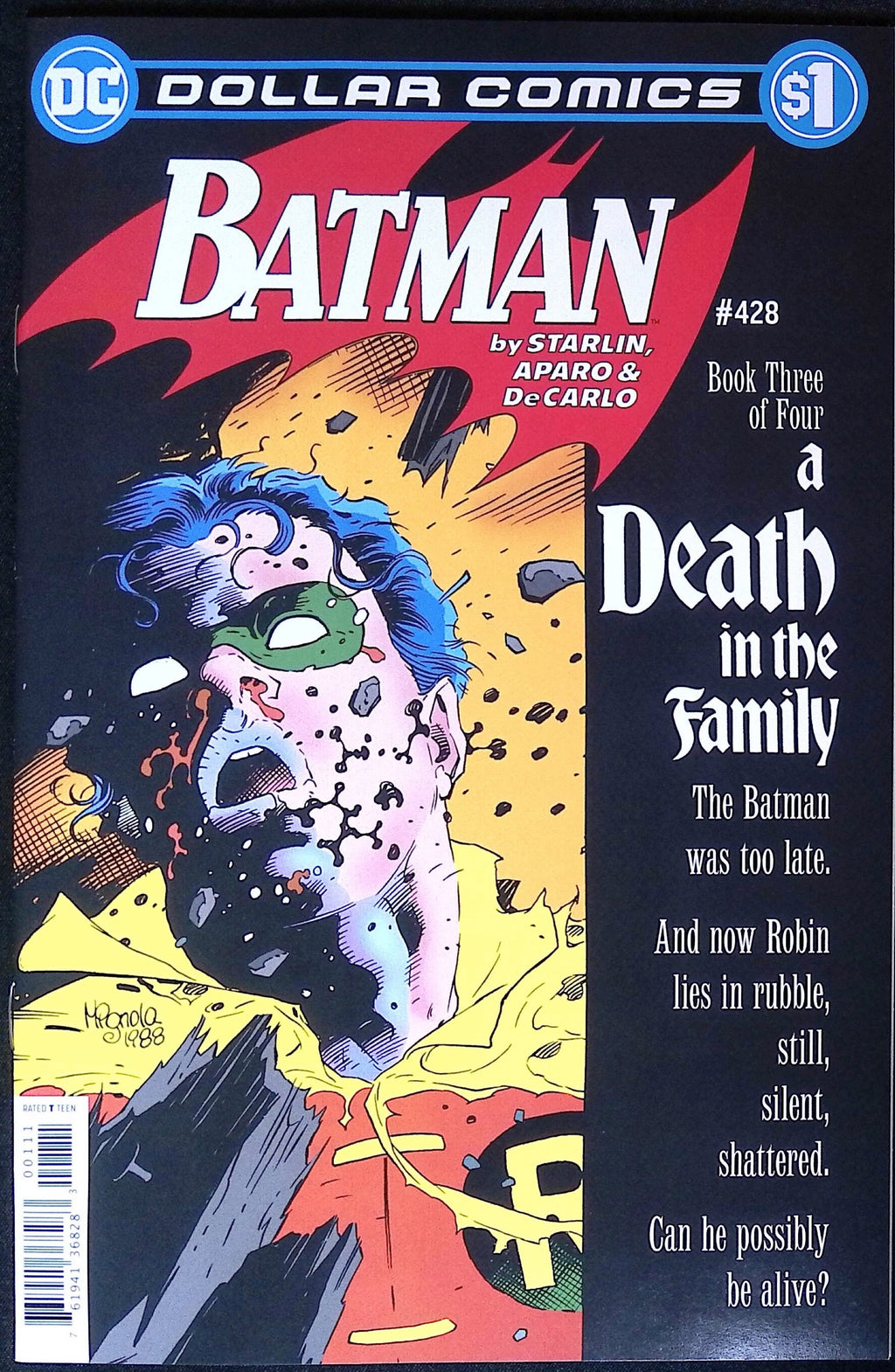 Batman # 428 "A Death in the Family" Book 3 of 4 Dollar Comics Reprint 2020 NM