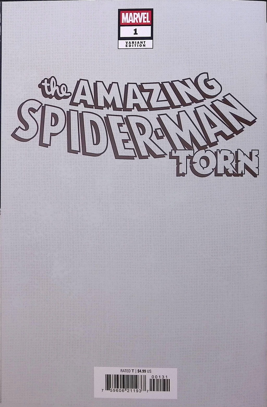 The Amazing Spider Man: Torn # 1 Lee Garbett Foil Variant 2025 NM
