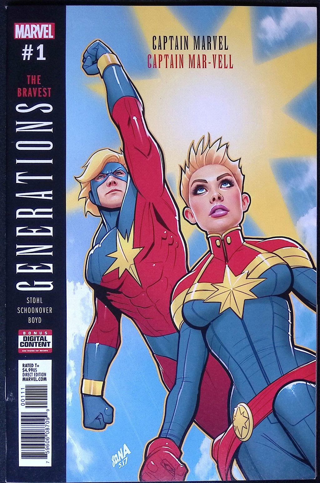 Generations: Captain Marvel & Captain Mar-Vell # 1 2017 NM-