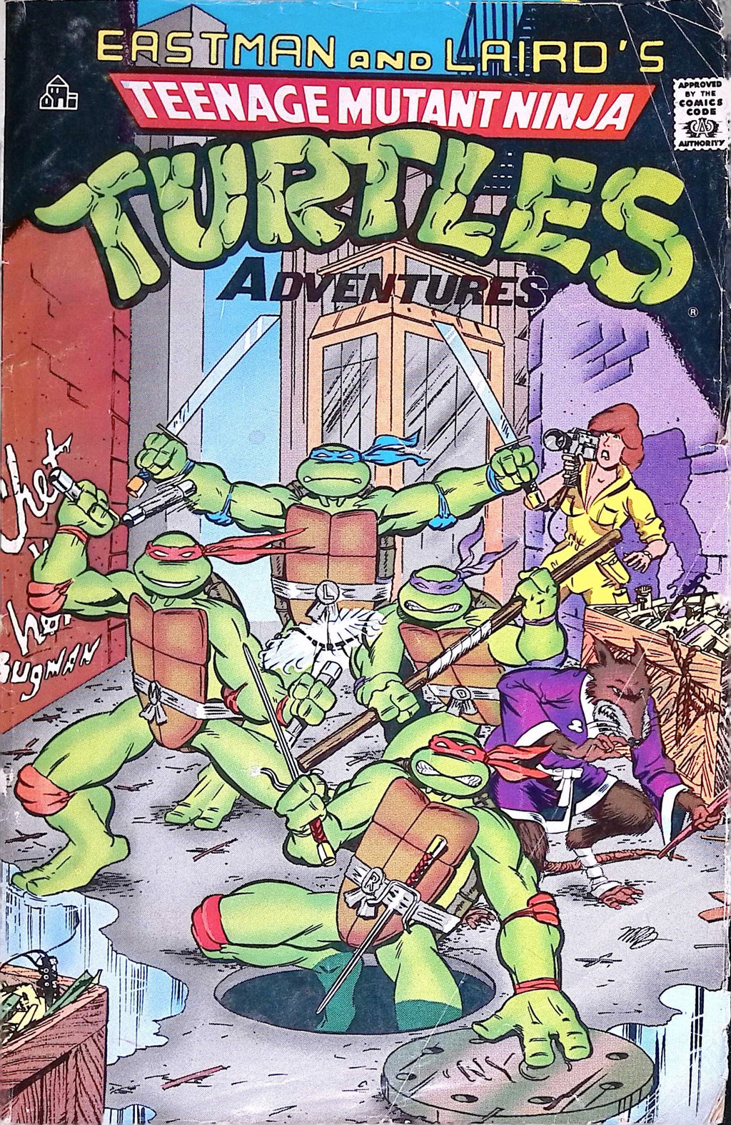 Teenage Mutant Ninja Turtles Adventures Comic Eastman and Laird's 5th Print 1988 G/VG