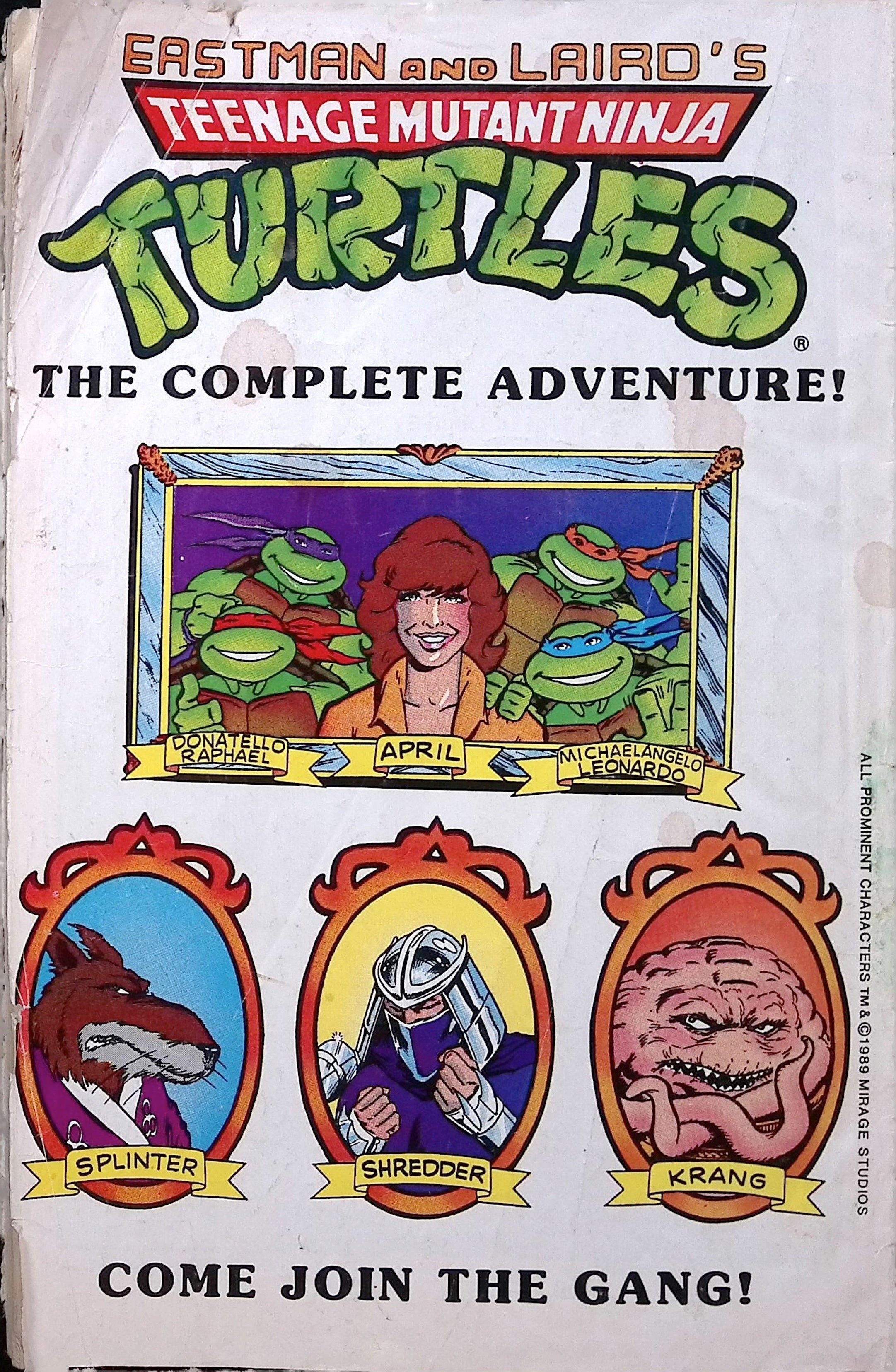 Teenage Mutant Ninja Turtles Adventures Comic Eastman and Laird's 5th Print 1988 G/VG