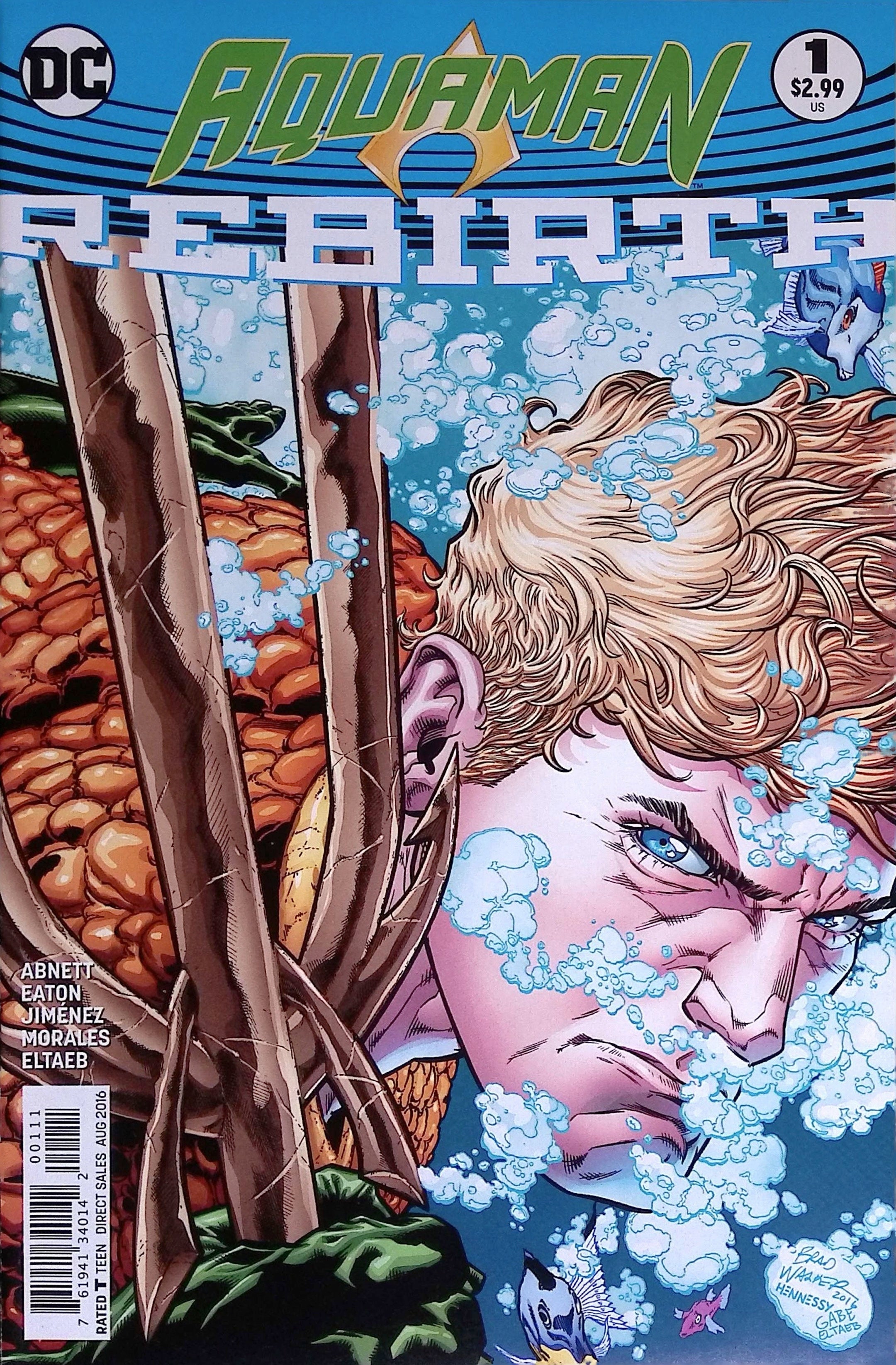 Aquaman: Rebirth # 1 2016 Variant VF/NM