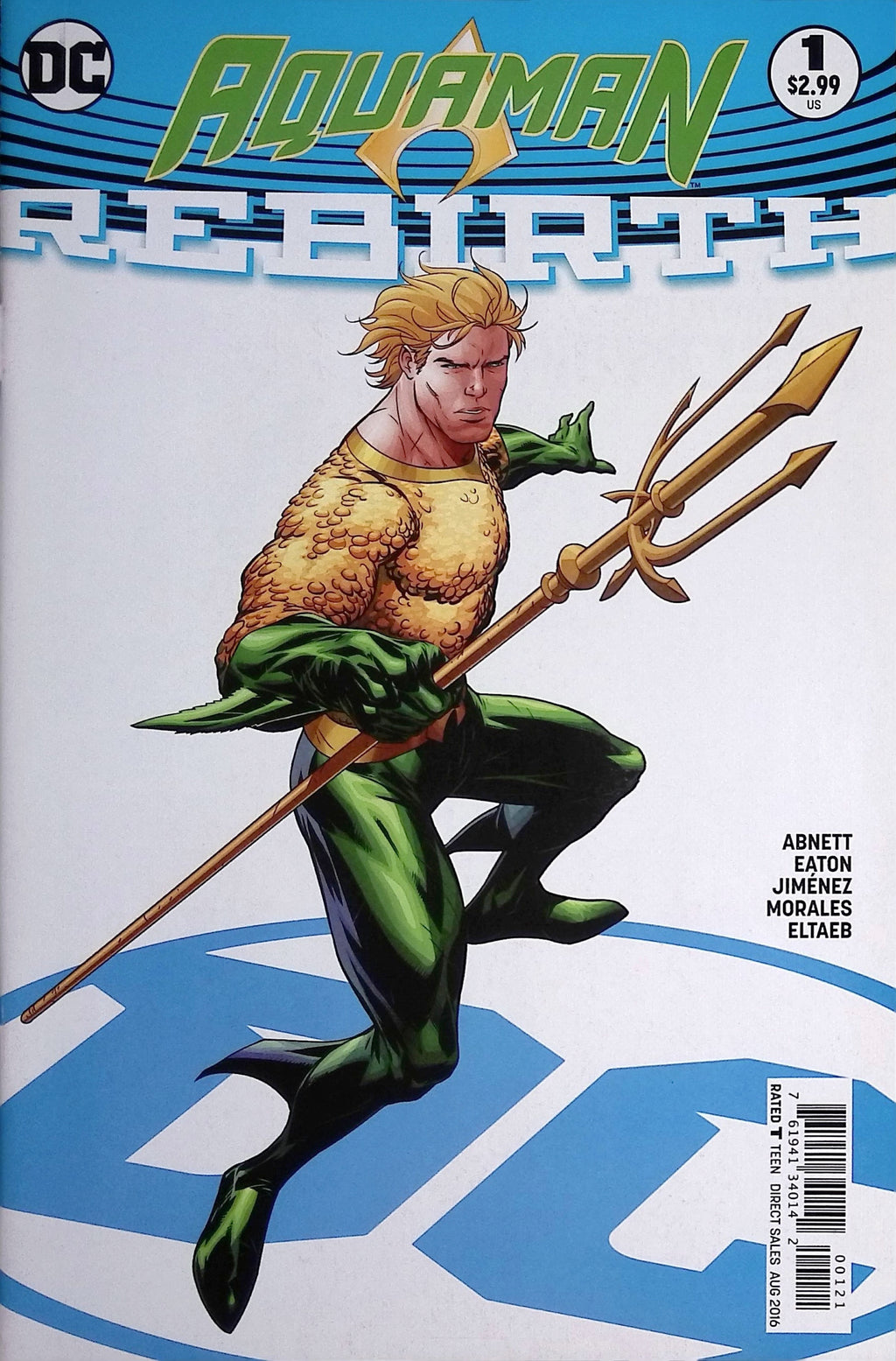 Aquaman: Rebirth # 1 2016 Variant NM-