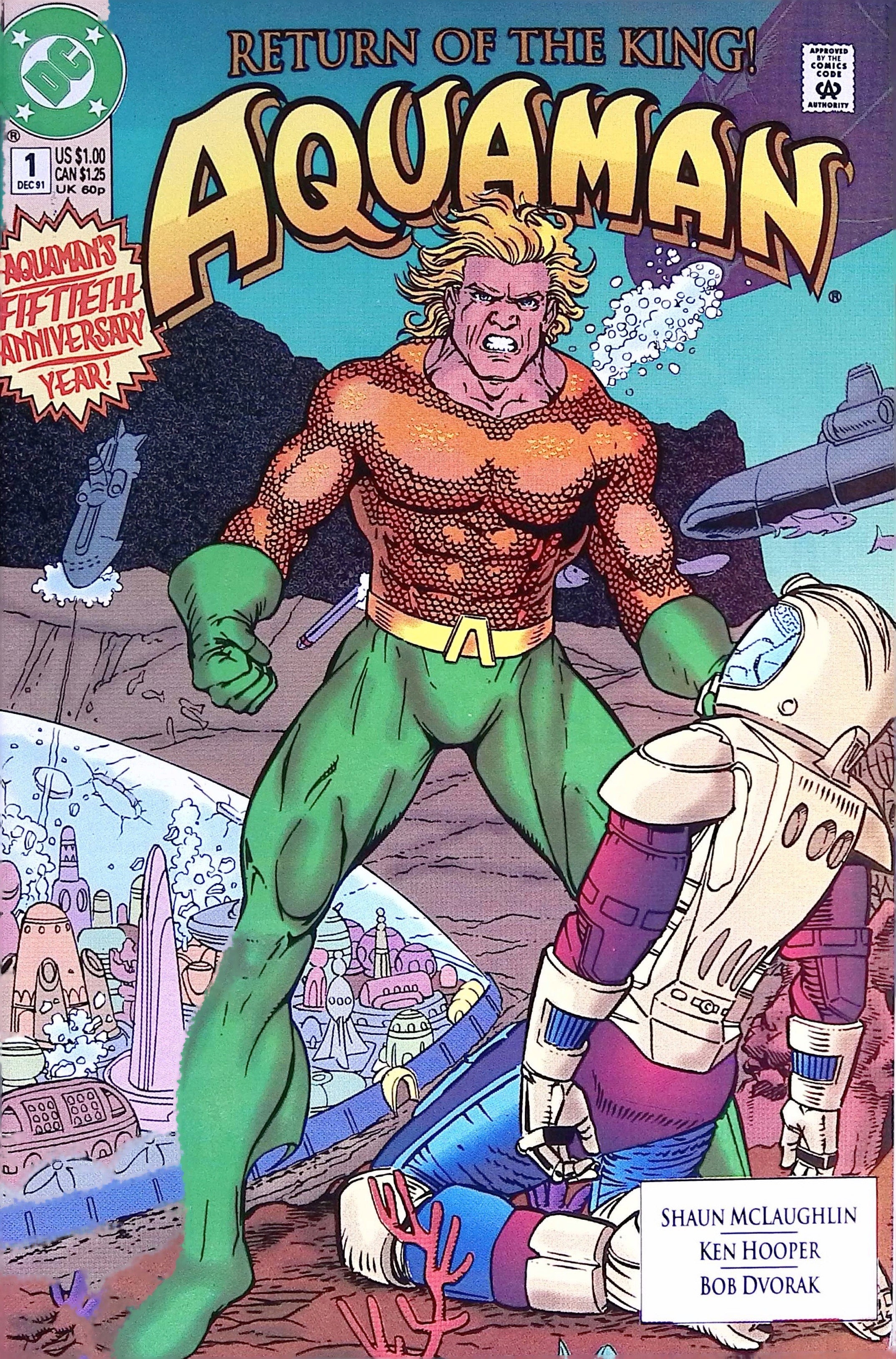 Aquaman # 1: "Return of the King!" 1991 NM-