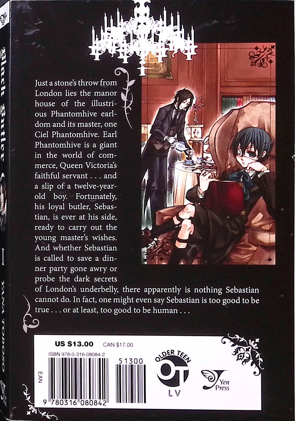 Black Butler # 1 First Yen Press Edition 2010 NM-