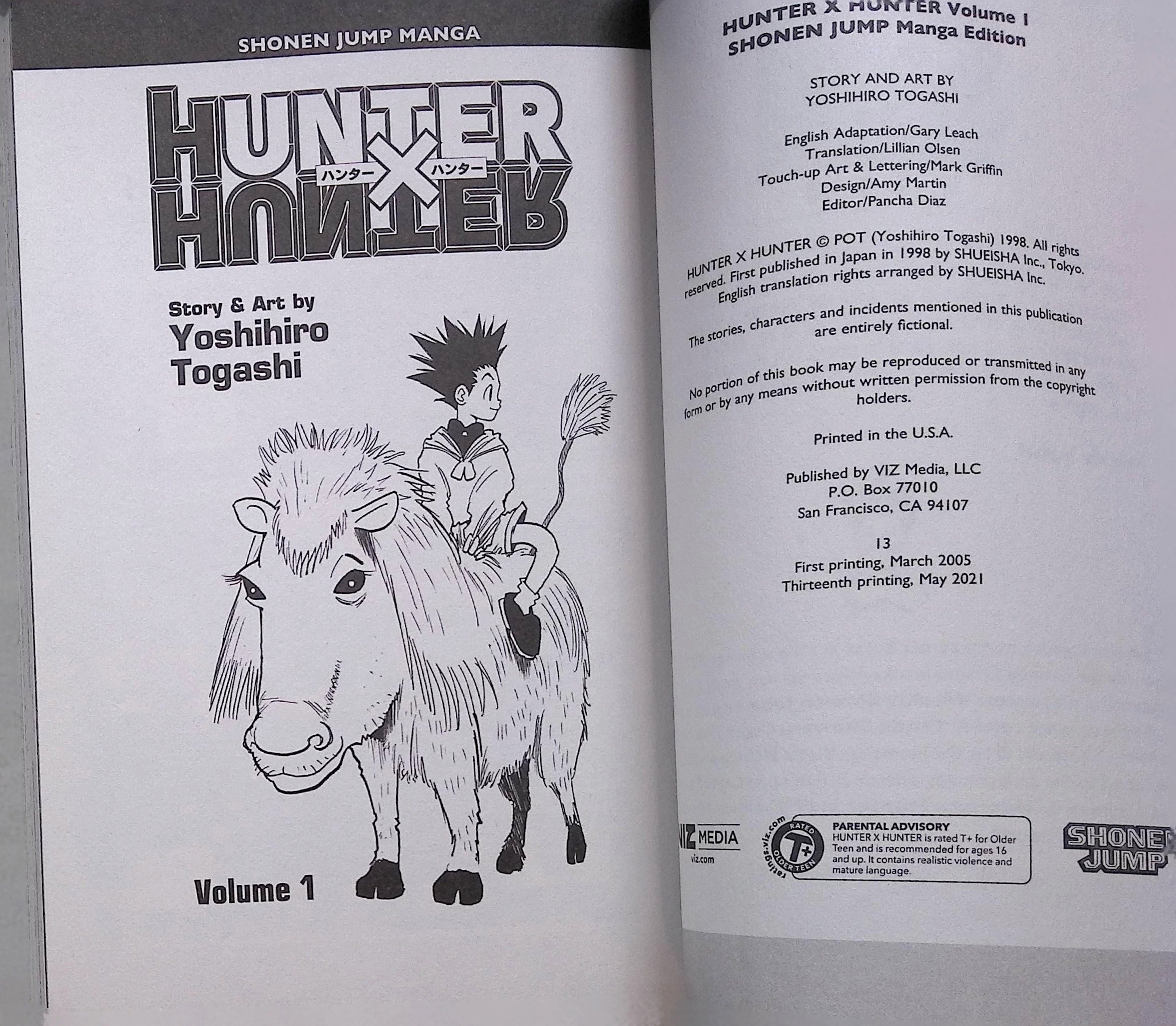 Hunter × Hunter # 1 Thirteenth Printing 2021 NM