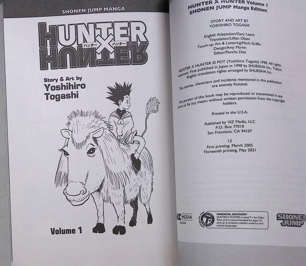 Hunter × Hunter # 1 Thirteenth Printing 2021 NM-