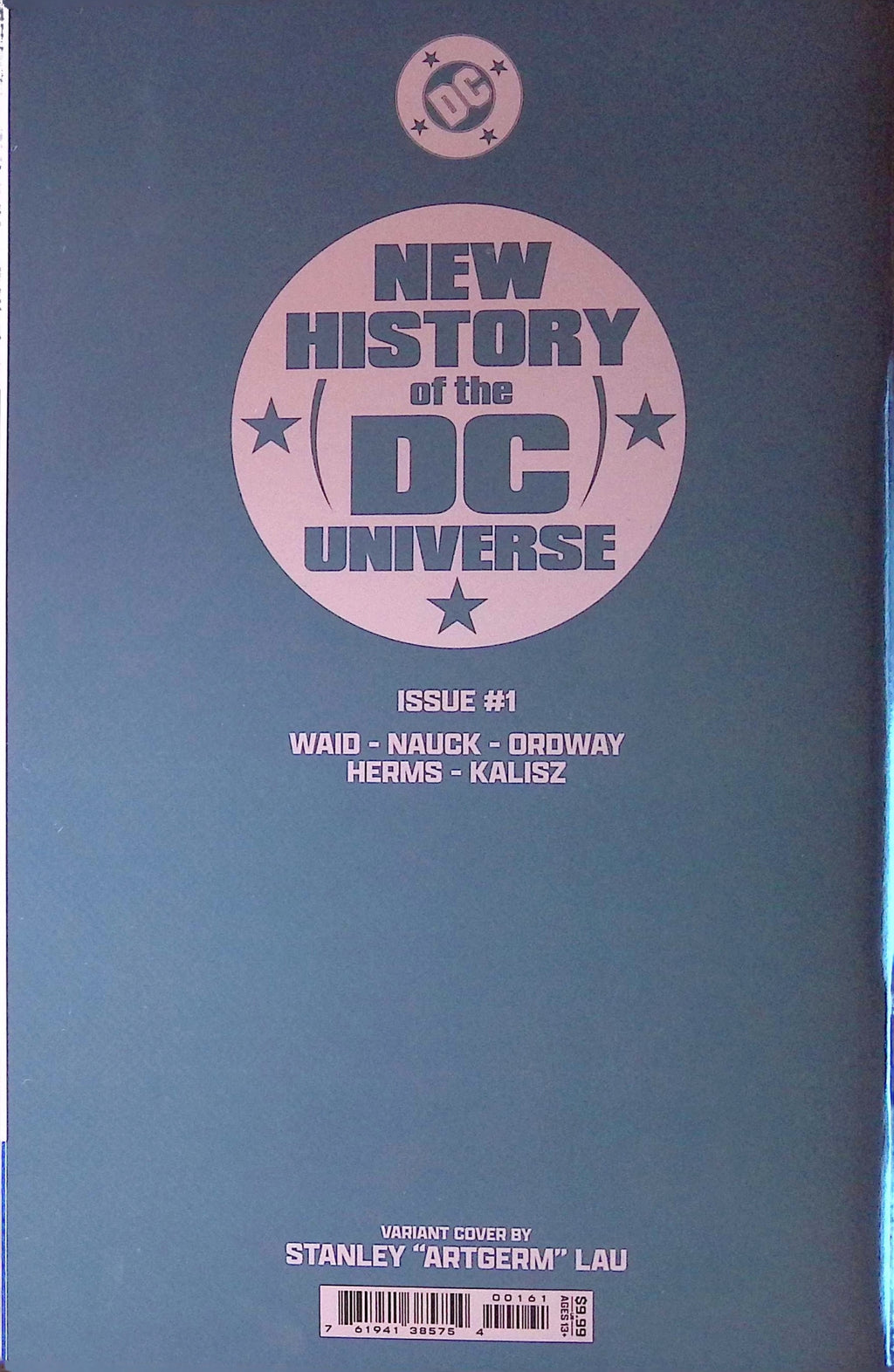 New History of the DC Universe # 1 Stanley "Artgerm" Lay Foil Cover 2025 NM