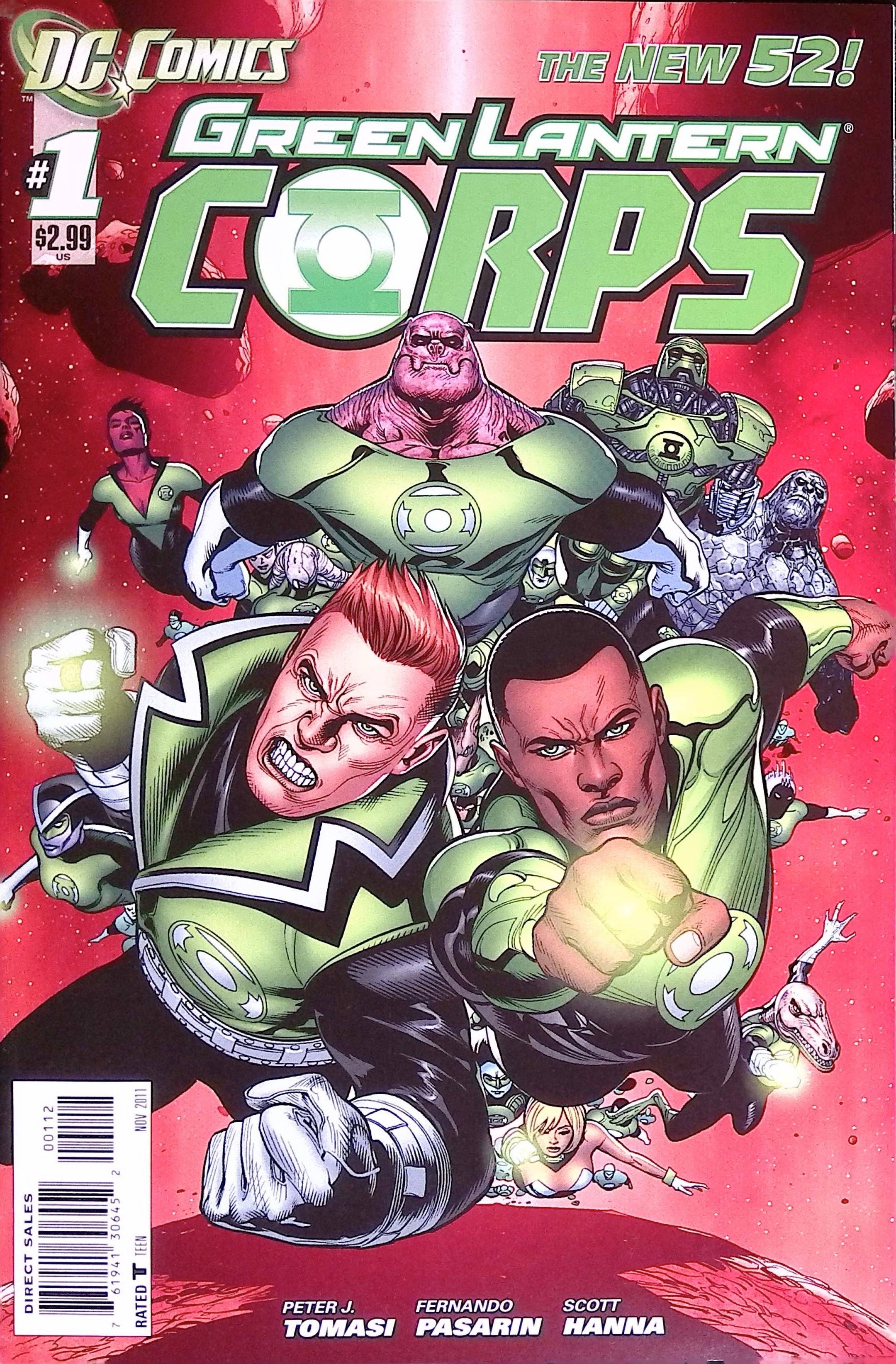 Green Lantern Corps # 1 Second Printing 2011 NM-