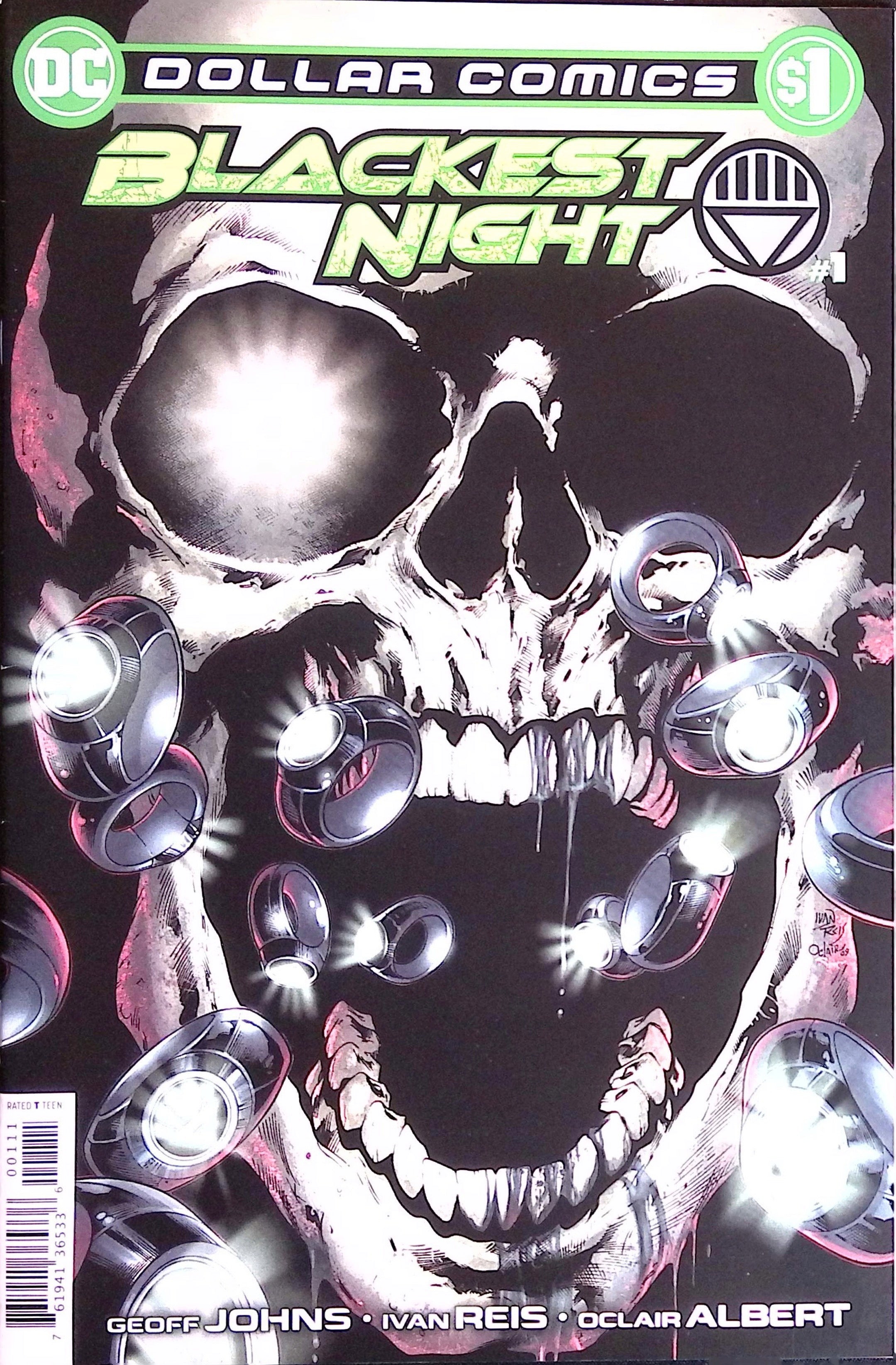 Blackest Night # 1 Dollar Comics Reprint 2009 VF/NM