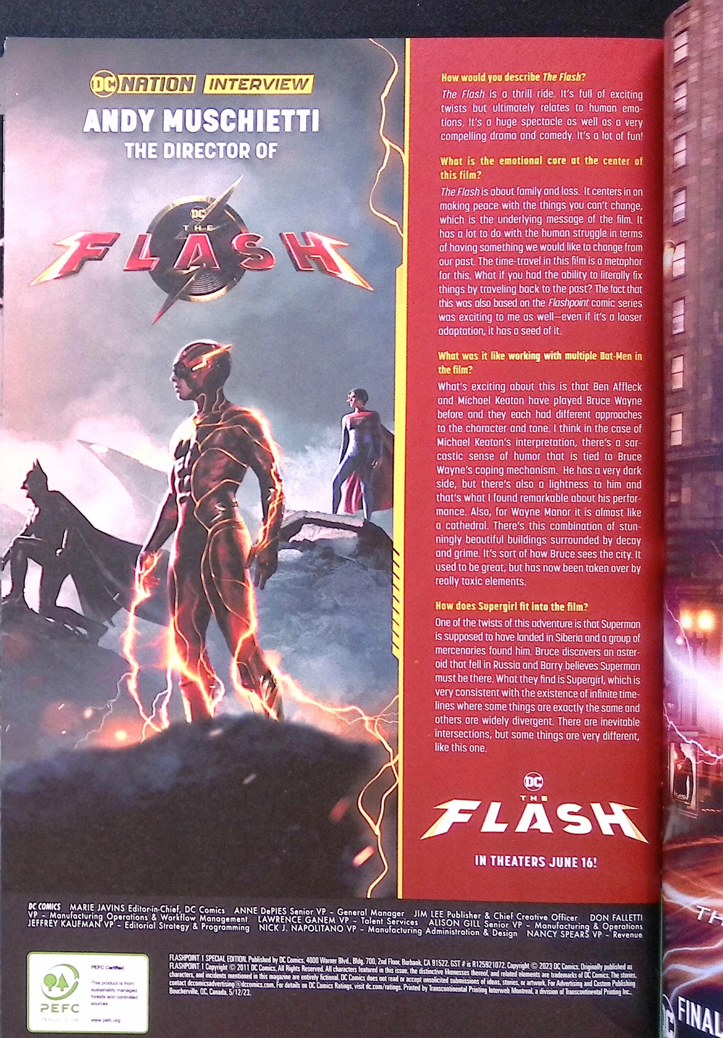Flashpoint # 1 Special Edition Reprint 2023 NM