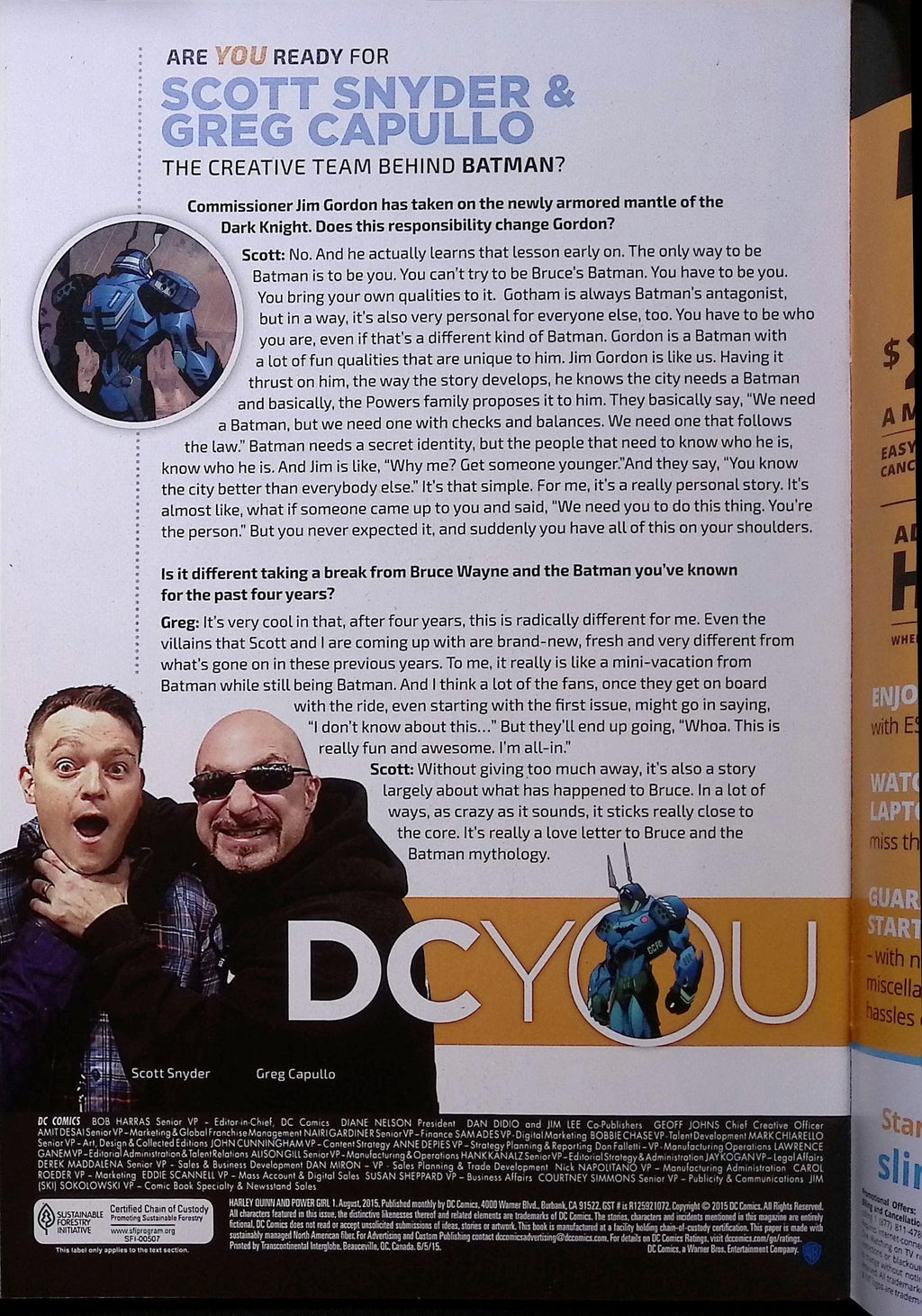 Harley Quinn and Power Girl # 1 2015 NM