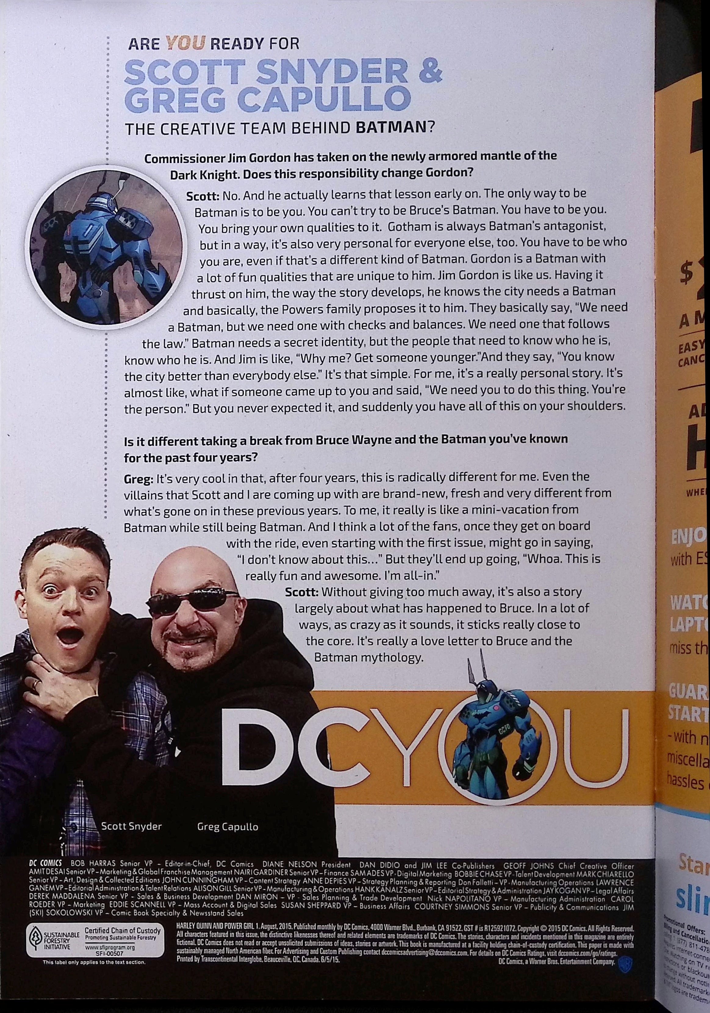 Harley Quinn and Power Girl # 1 2015 NM